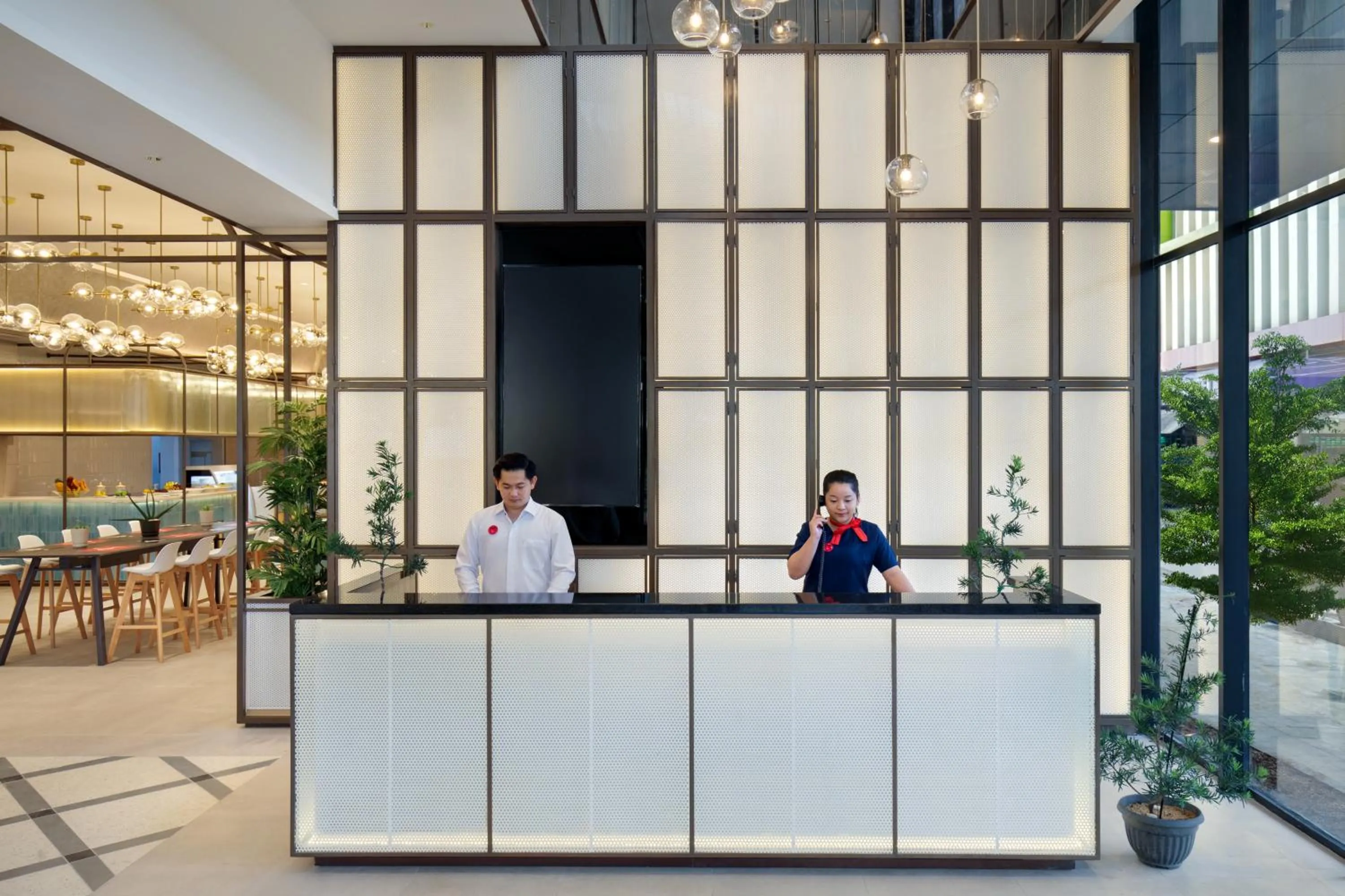 Lobby or reception in ibis Palembang Sanggar