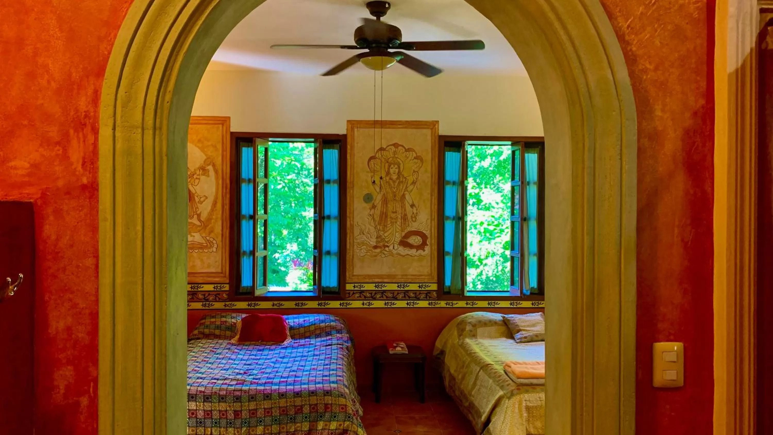 Double Room with Two Double Beds in Gardenhotel Macan Ché B&B