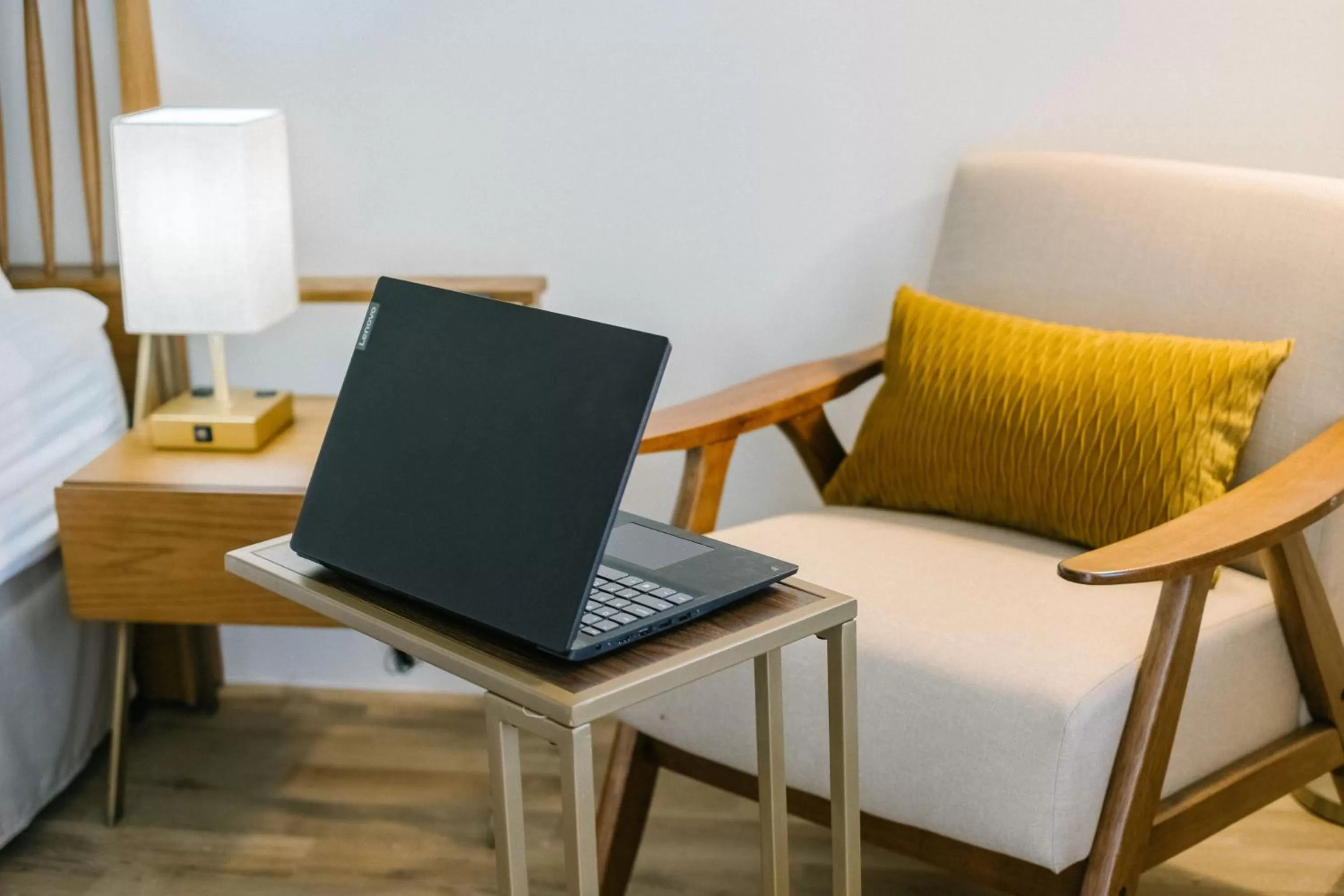 Seating area in L3 Oasis Hotel