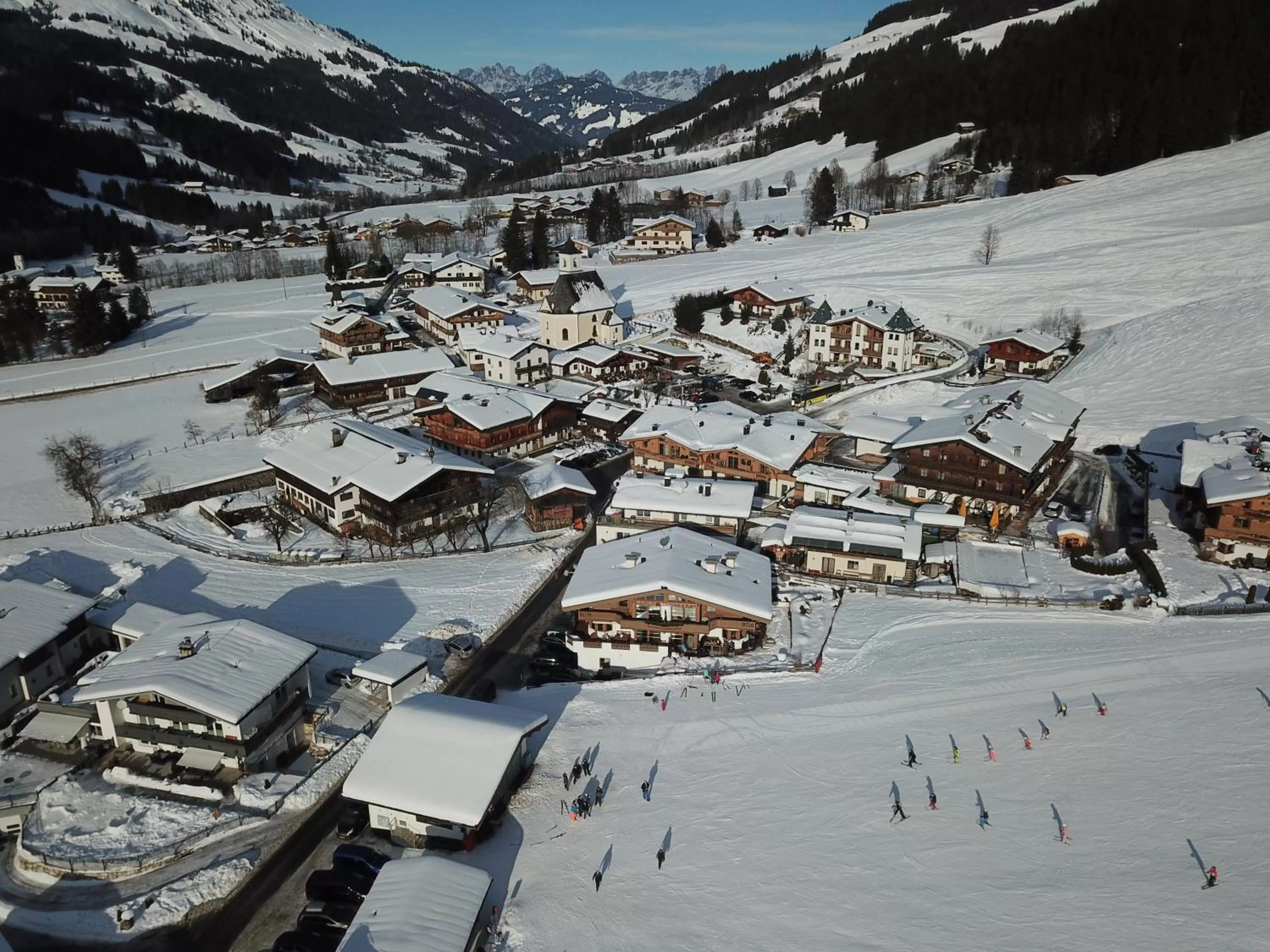 View (from property/room), Winter in Hotel Aschauer Hof z'Fritzn