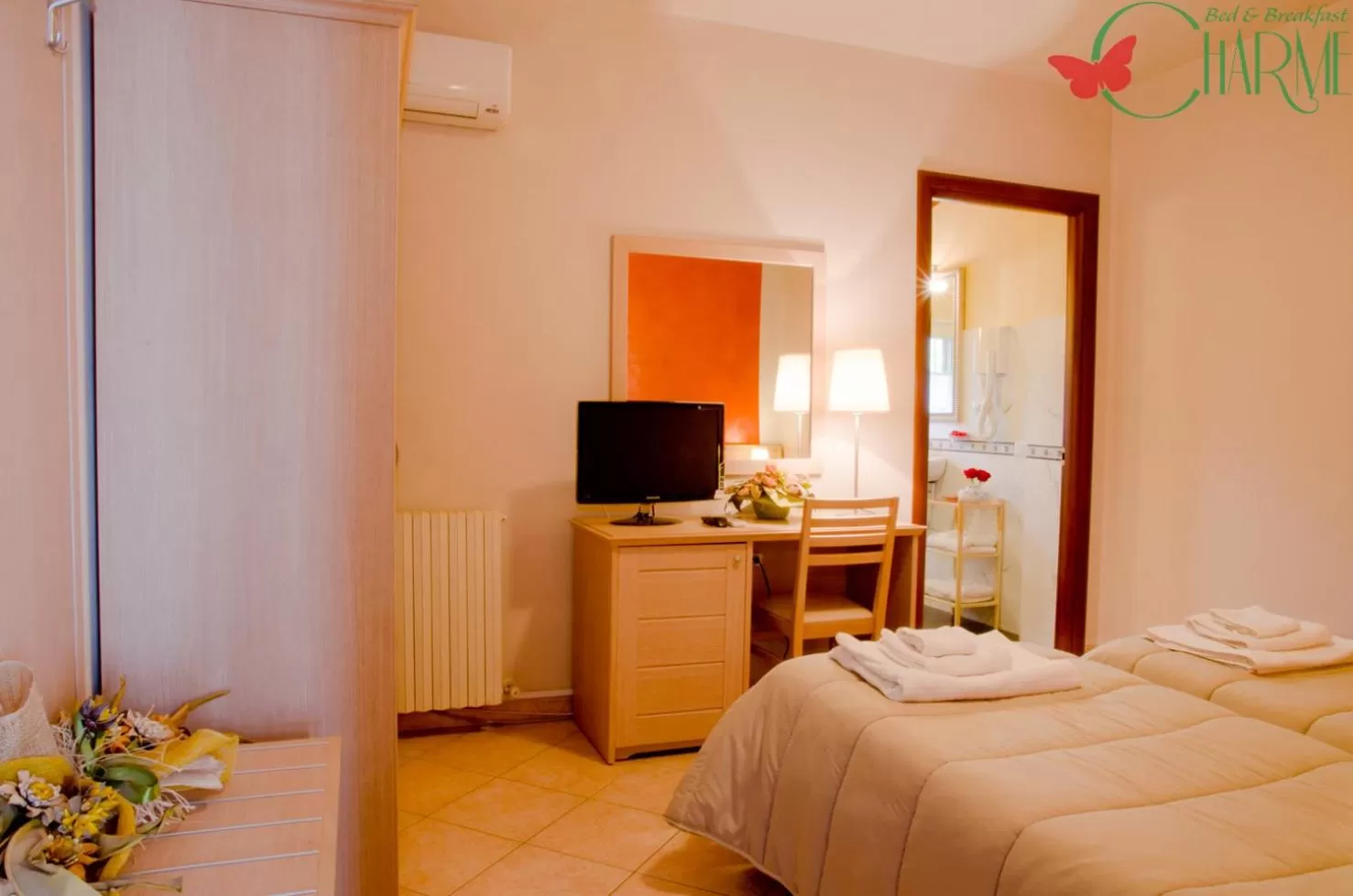 Bed in B&B Charme