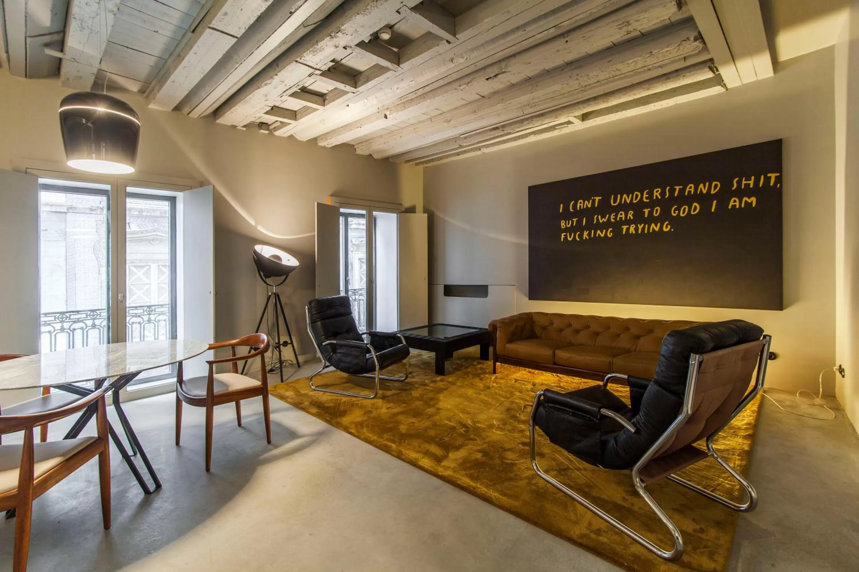 Seating area in Raw Culture Art & Lofts Bairro Alto