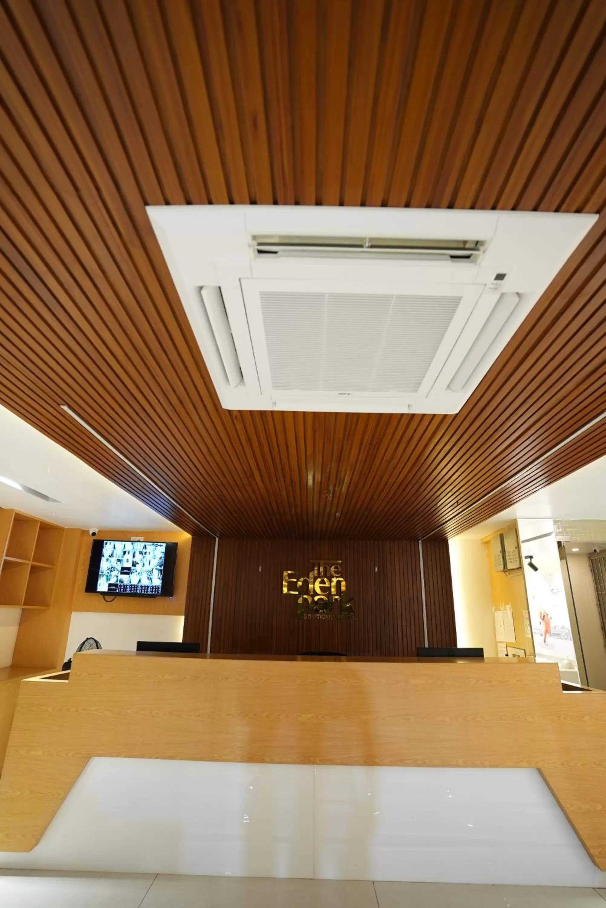 Communal lounge/ TV room in Eden Park Boutique Hotel