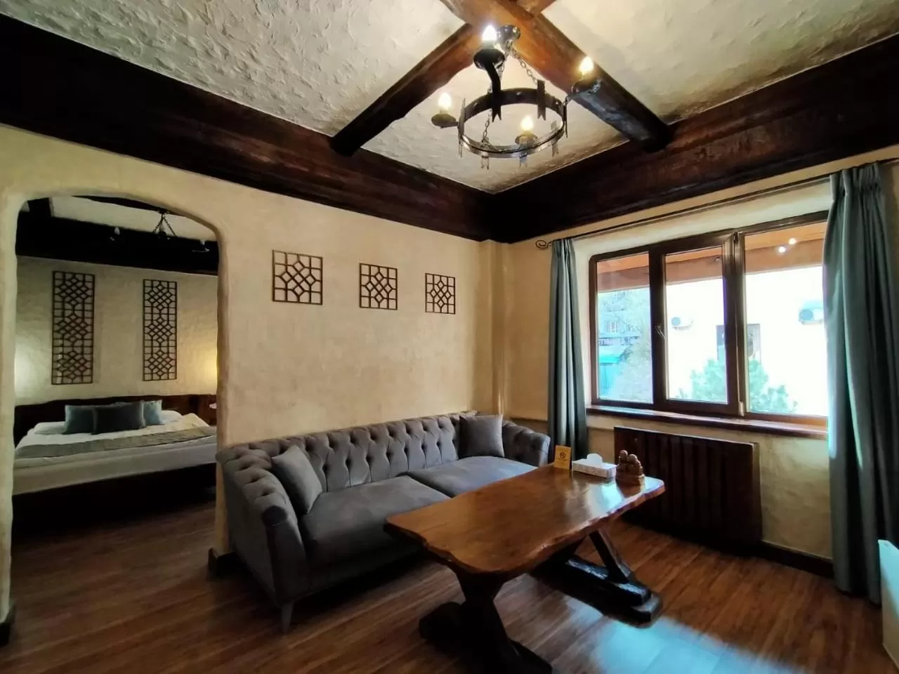 Bed in Saraishyq Hotel