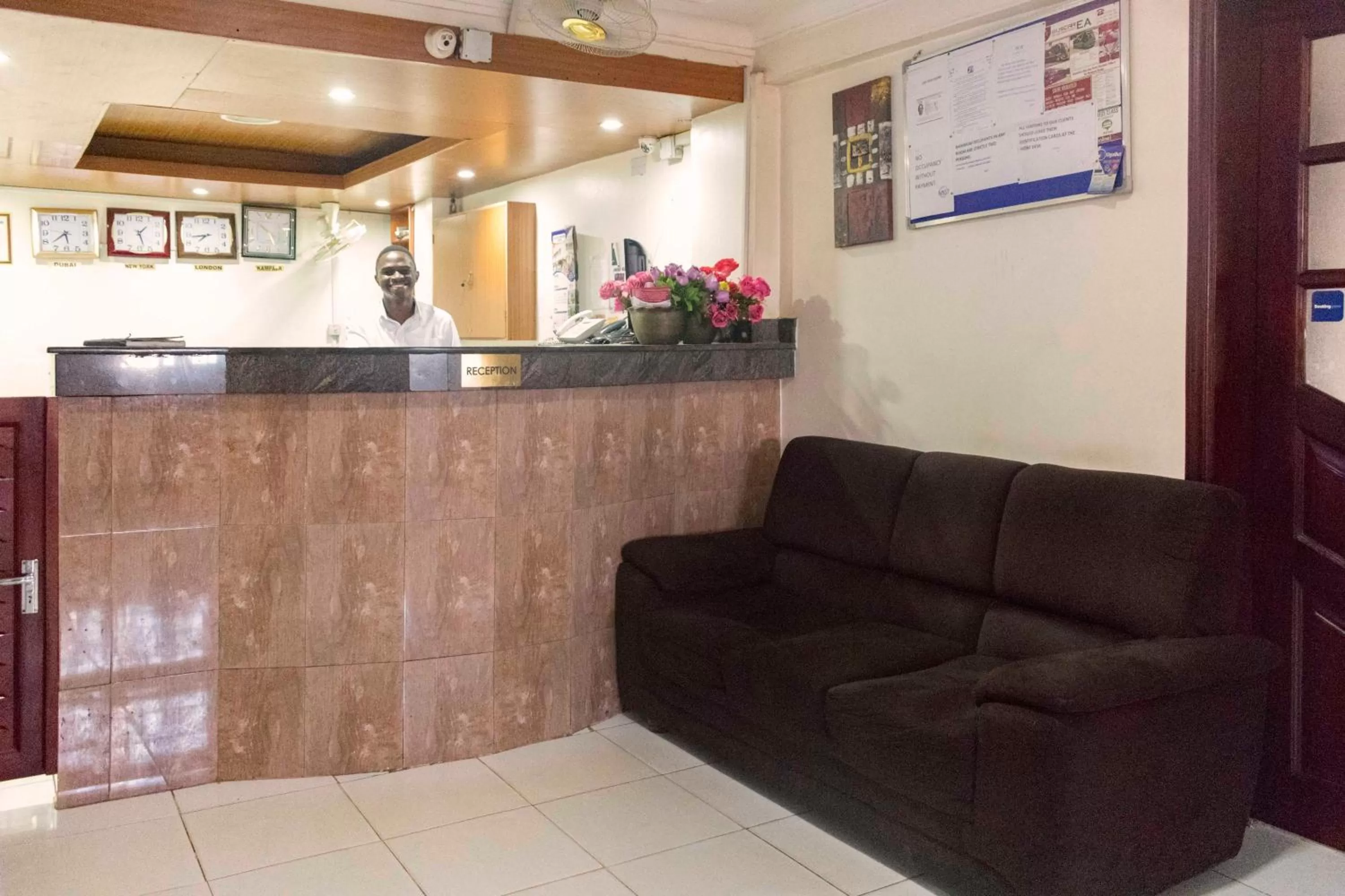 Staff in Sunrise Hotel Kampala