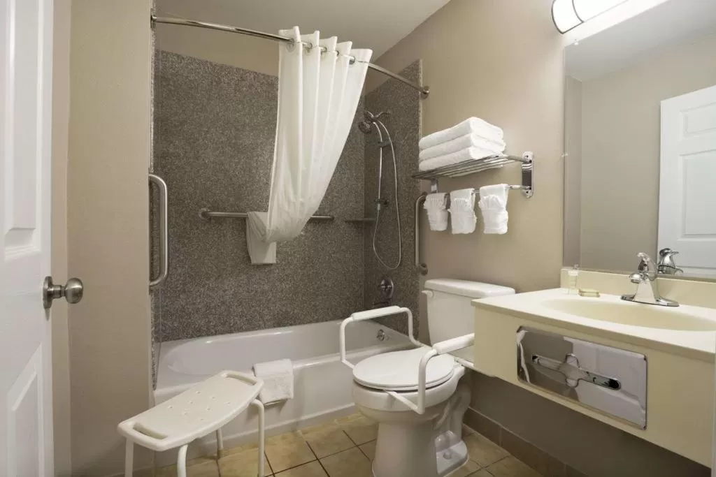 Bathroom in Super 8 by Wyndham Ardmore