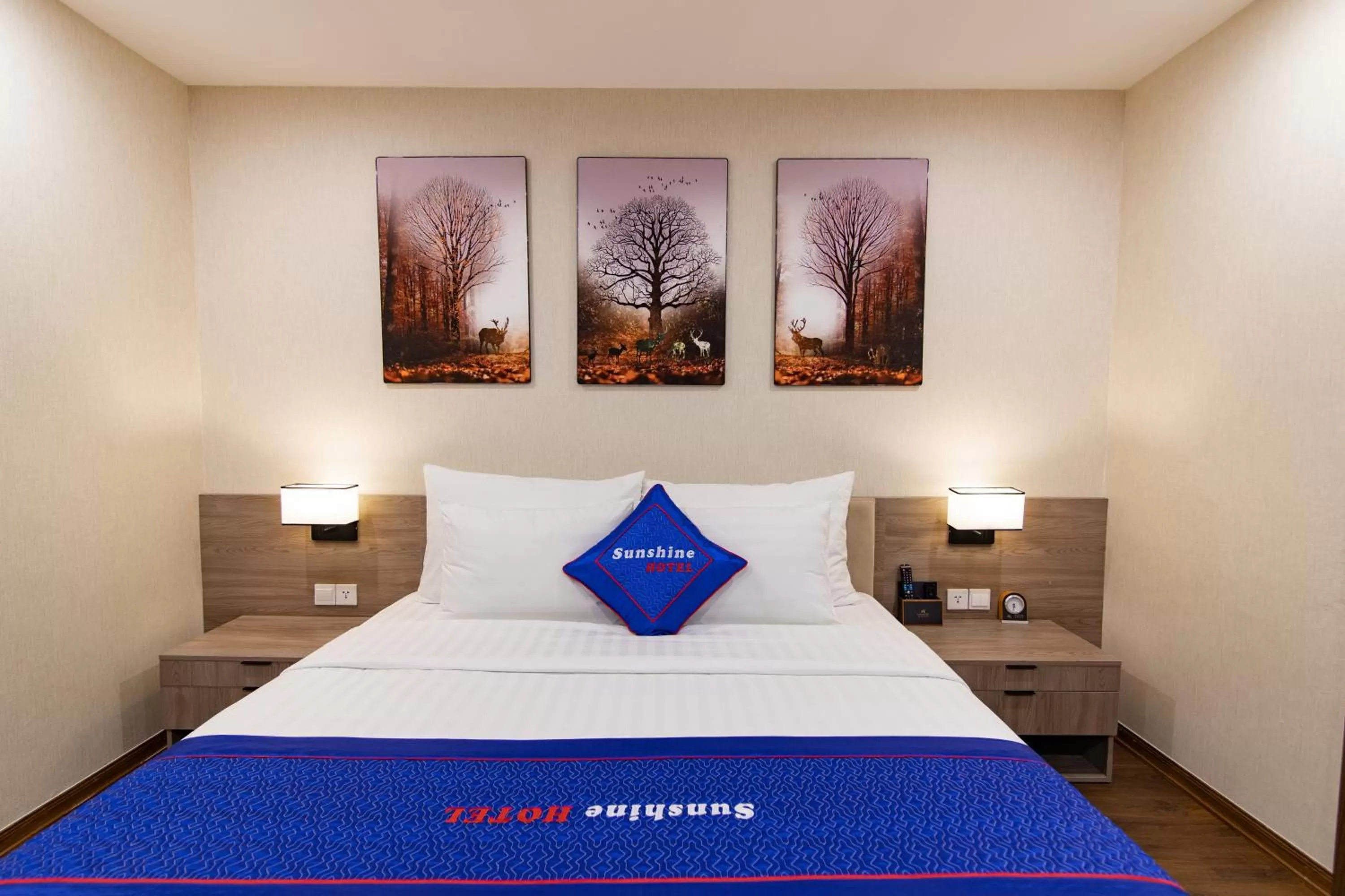 Bed in Sunshine Hotel Móng Cái