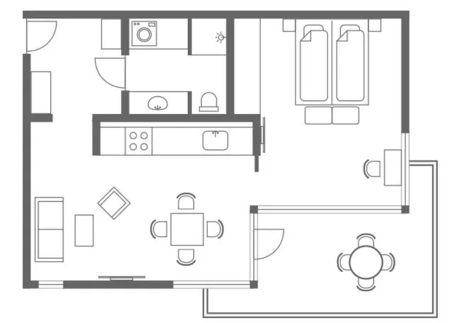 Floor plan in Charlottehaven