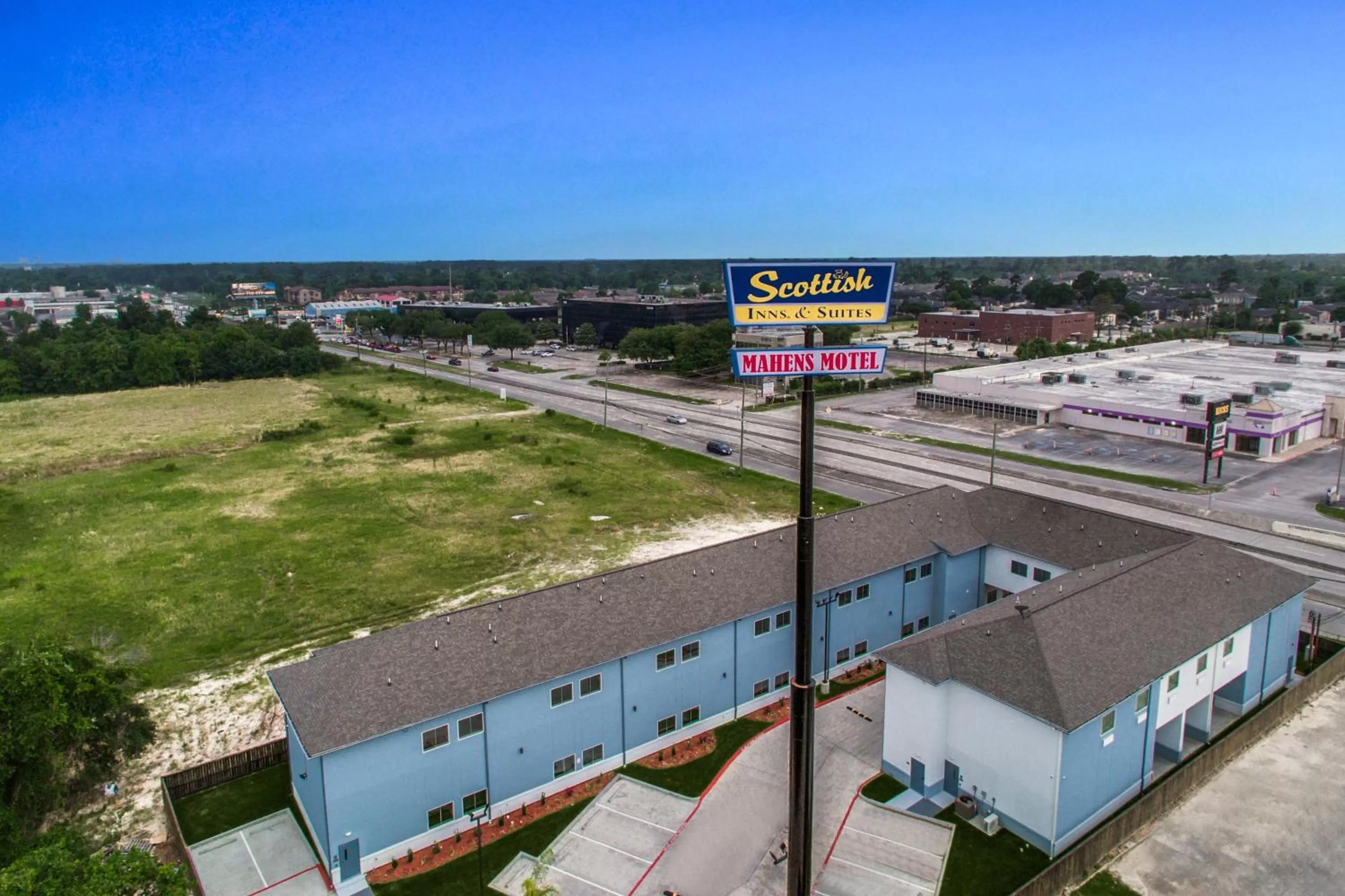 Bird's eye view in Scottish Inns & Suites Houston, TX