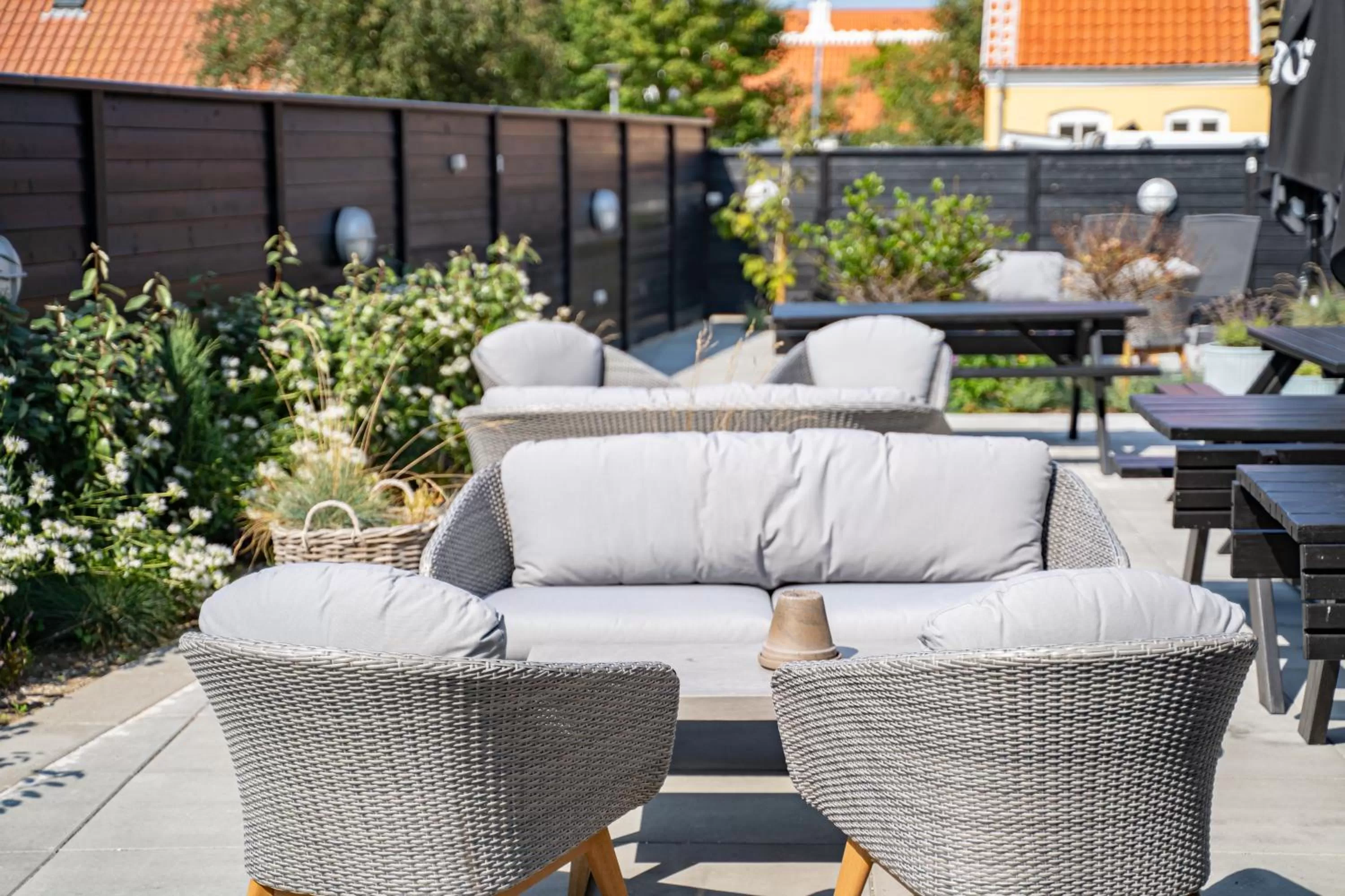 Patio in Hotel Marie