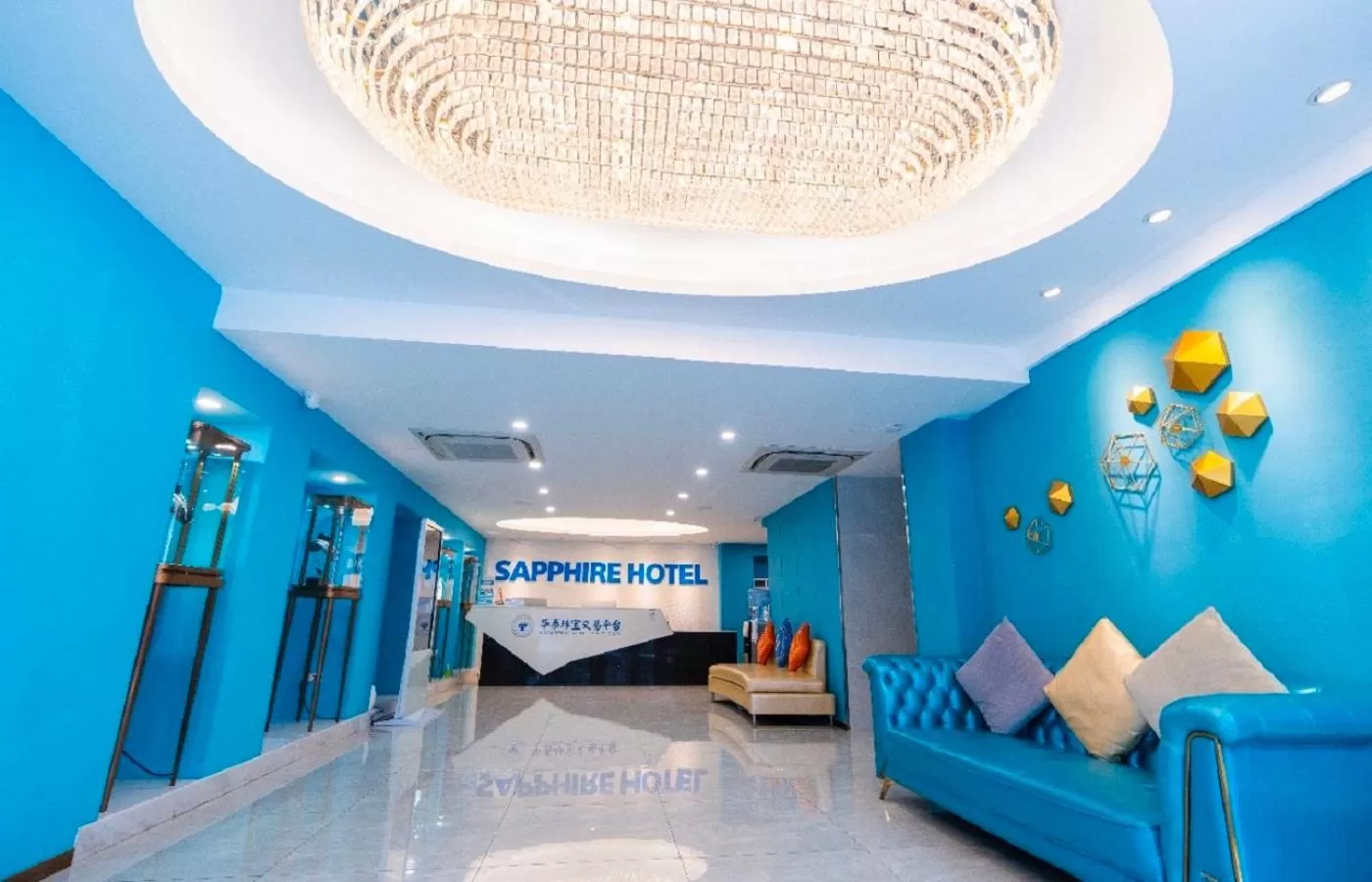 Lobby or reception in Sapphire Hotel Silom Bangkok