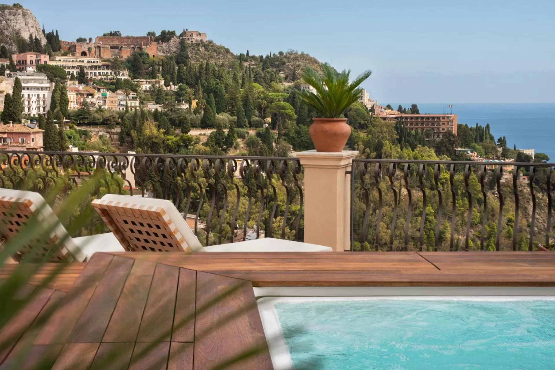 Patio in San Domenico Palace, Taormina, A Four Seasons Hotel