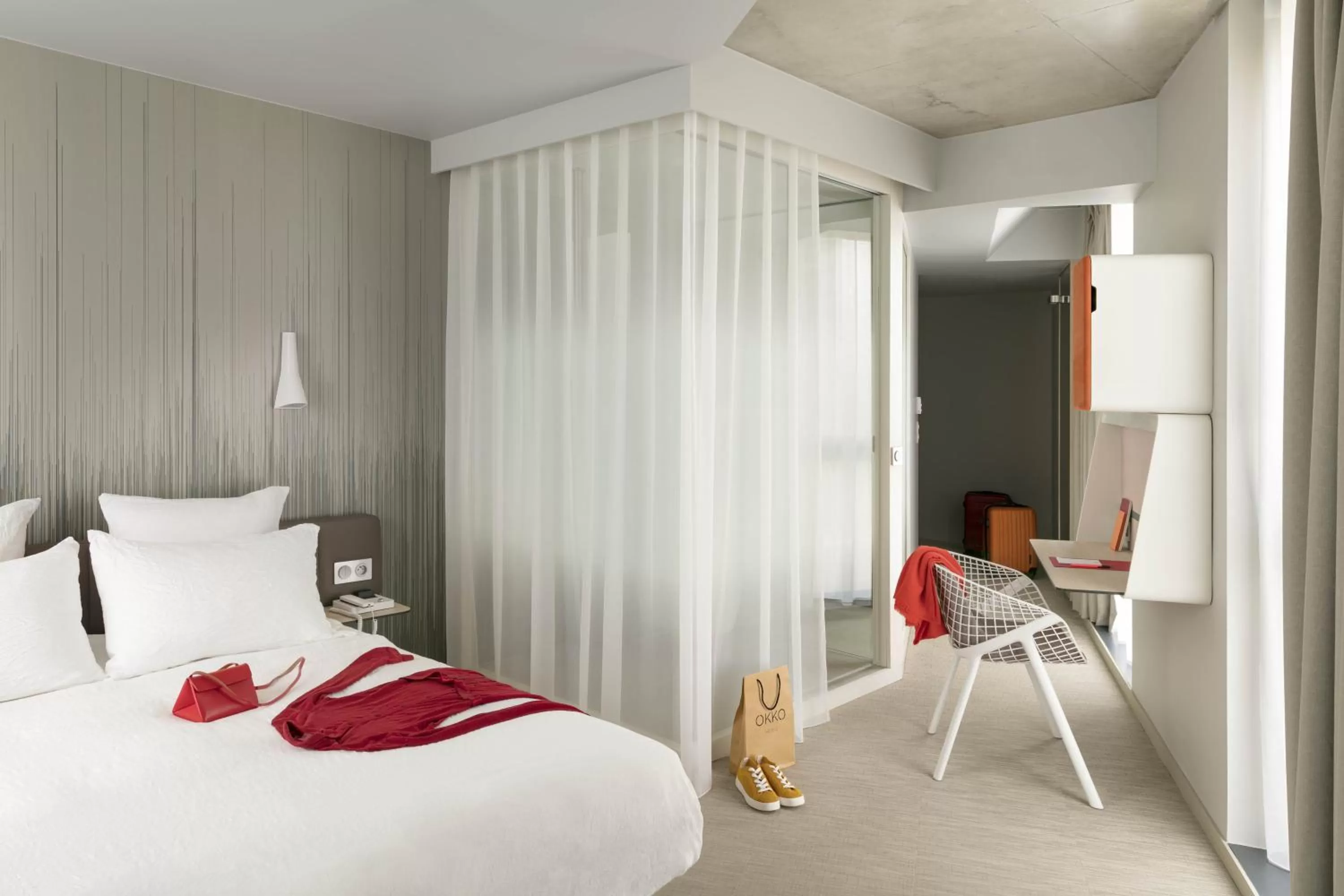 Bedroom, Bed in OKKO Hotels Paris Porte De Versailles