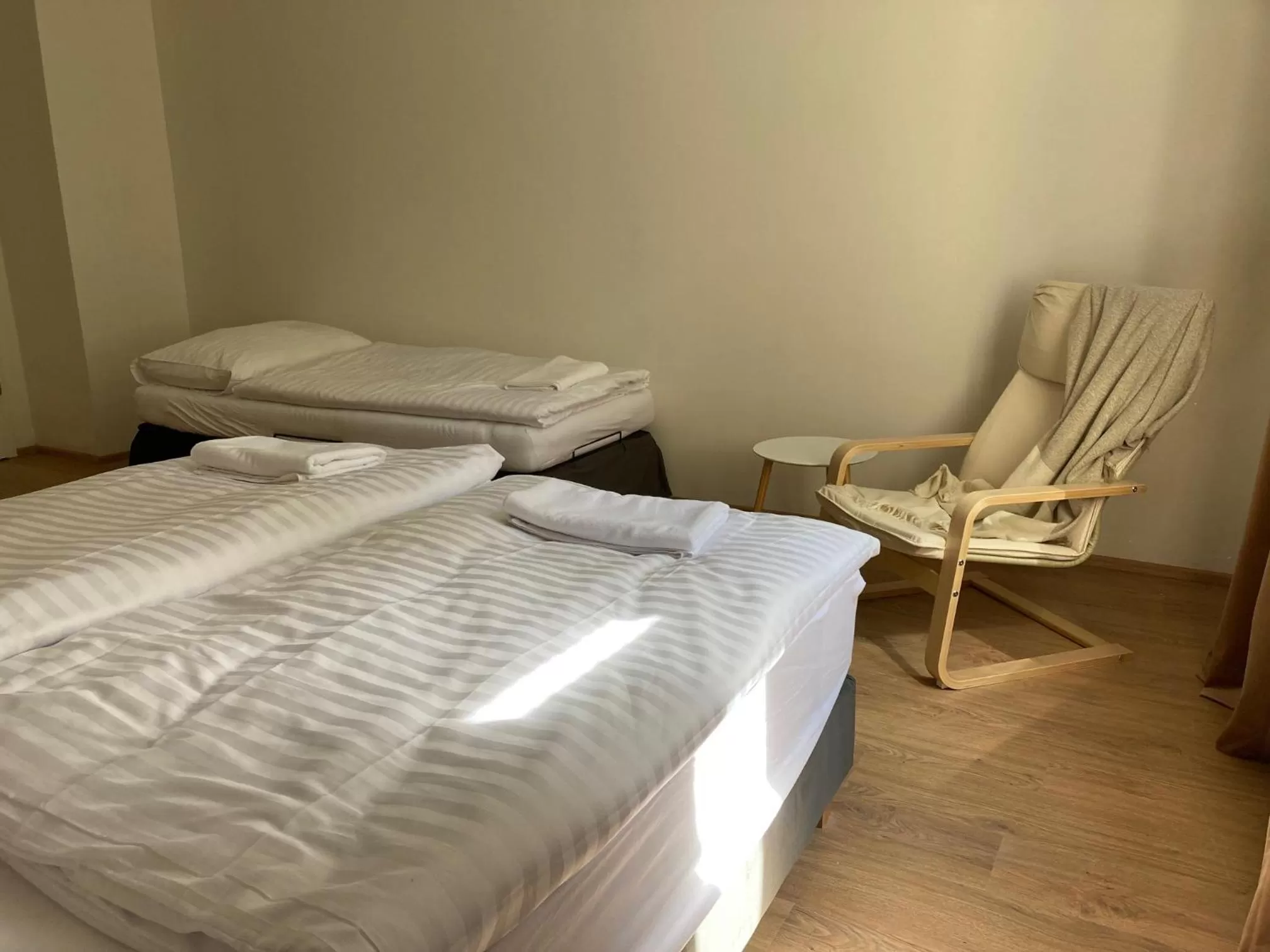 Bed in Žižkov tower suites