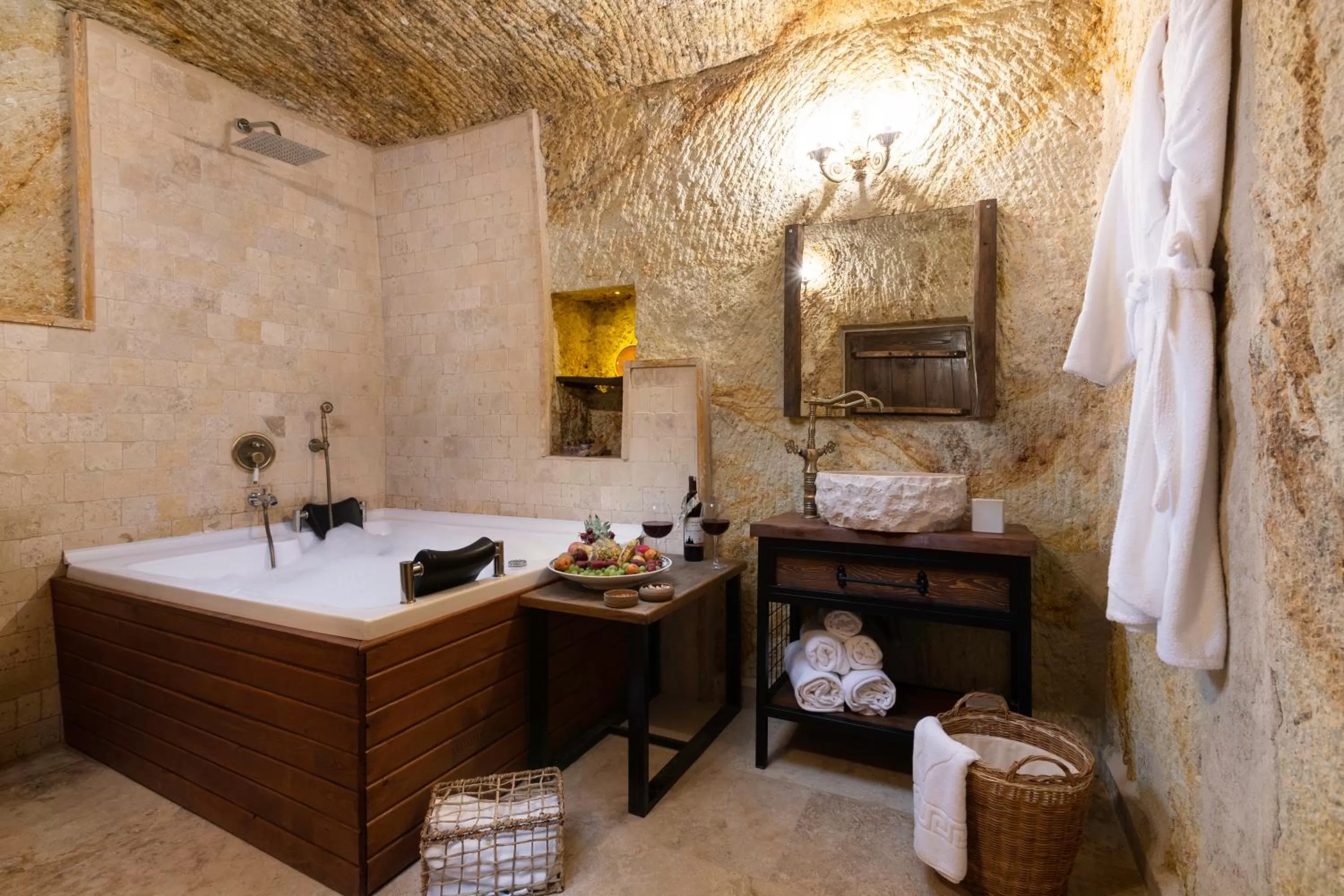 Bathroom in Kayata Cave Suites Special Class