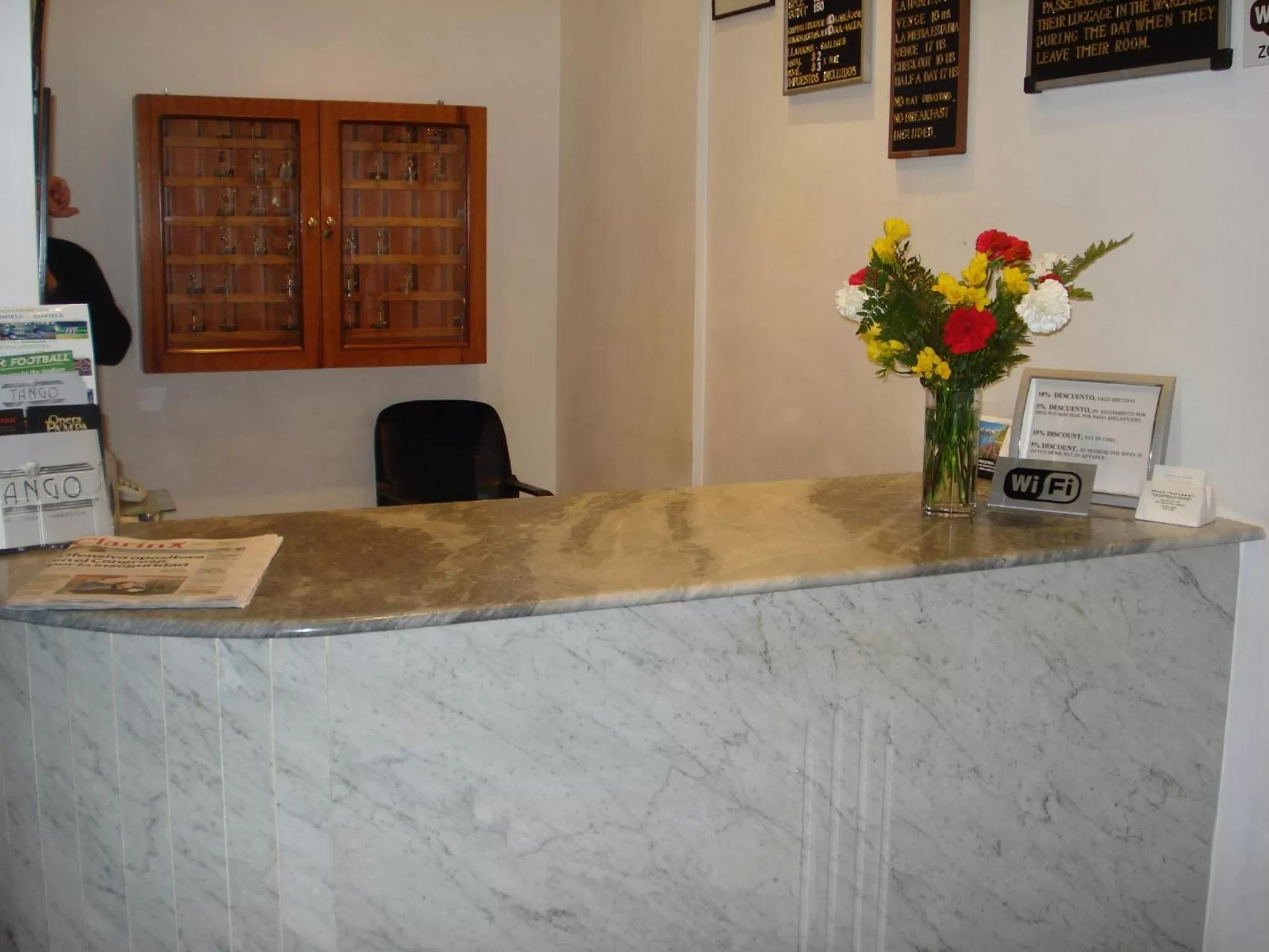 Lobby or reception in Hotel Alcazar