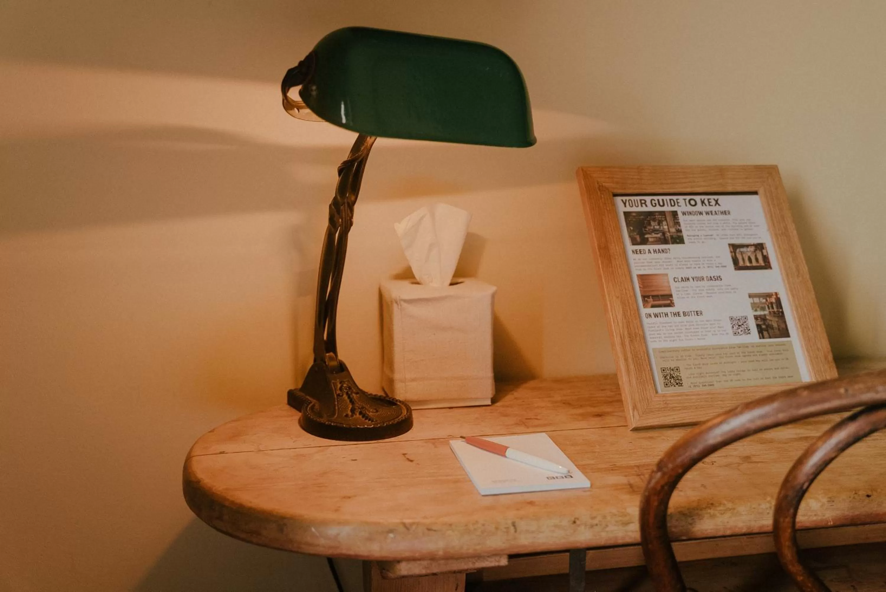 Decorative detail, Bed in KEX Hotel