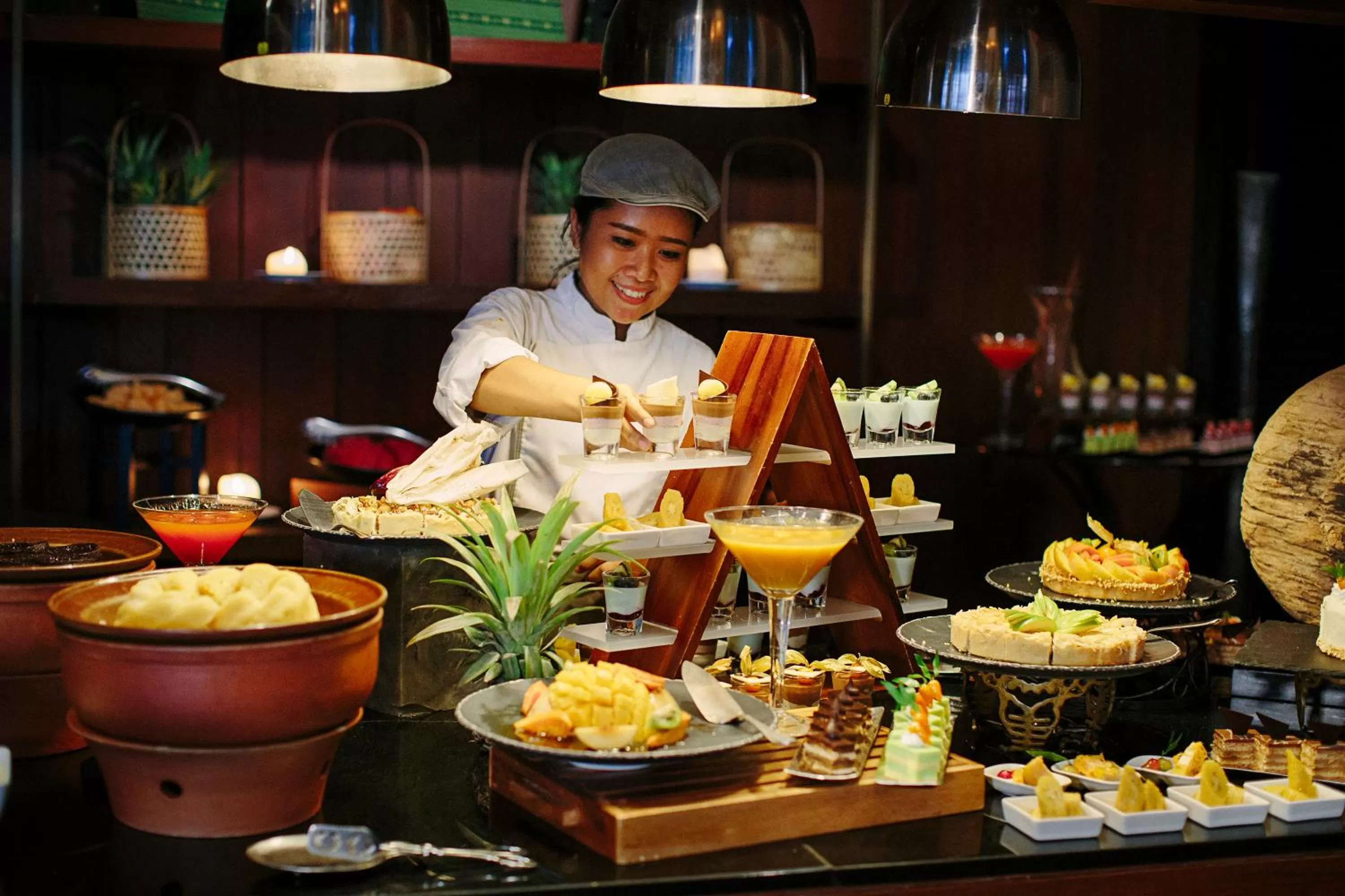 Buffet breakfast in Anantara Riverside Bangkok Resort