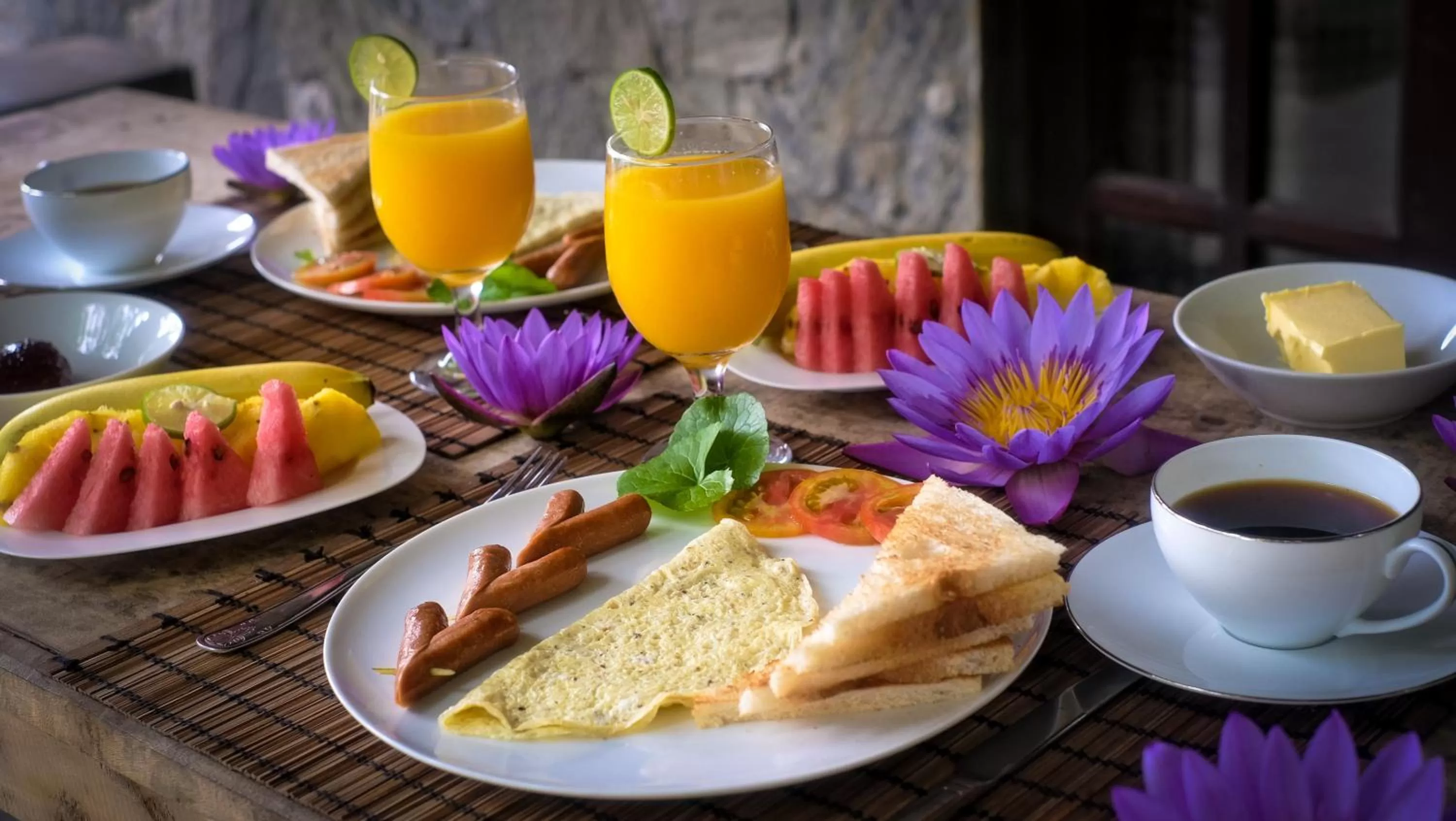 Continental breakfast, Breakfast in Evergreen Hotel Dambulla