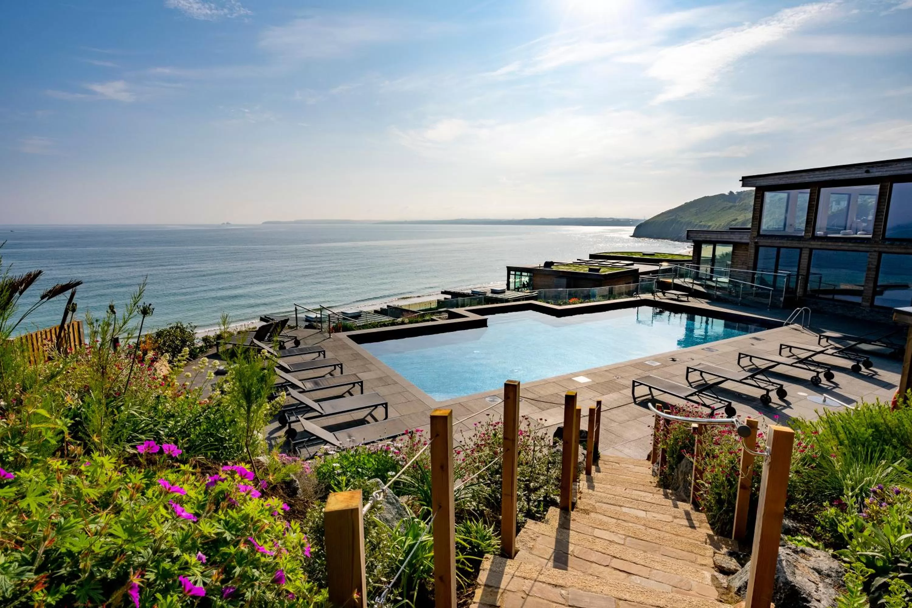 Swimming pool in Carbis Bay and Spa Hotel