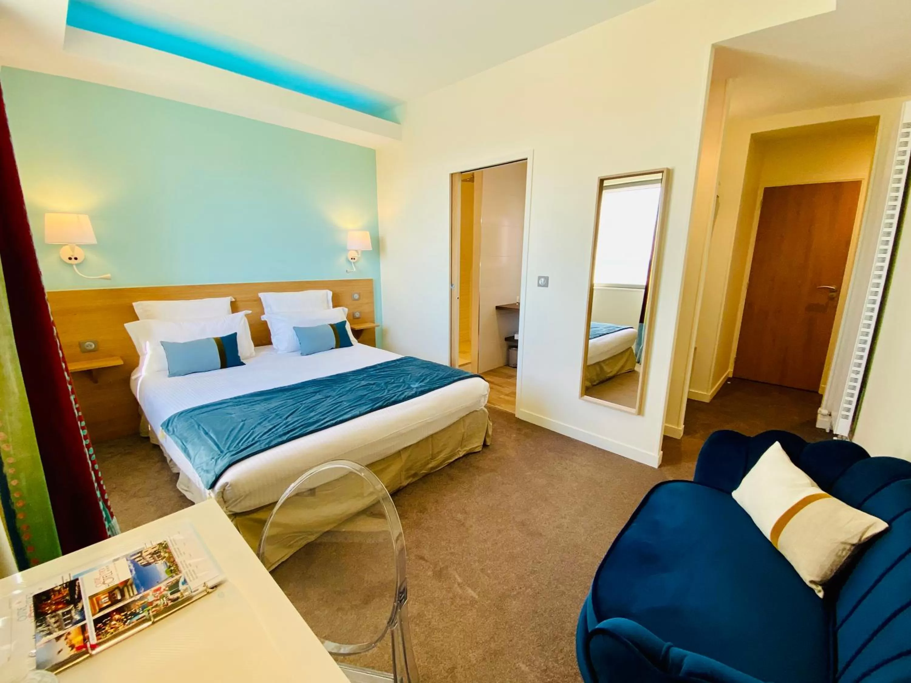 Bed in Hôtel Outre-Mer - Villa Le Couchant