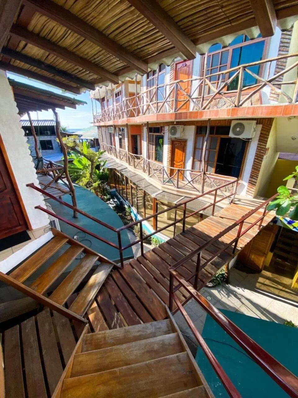 Balcony/Terrace, Pool View in Hotel Miconia