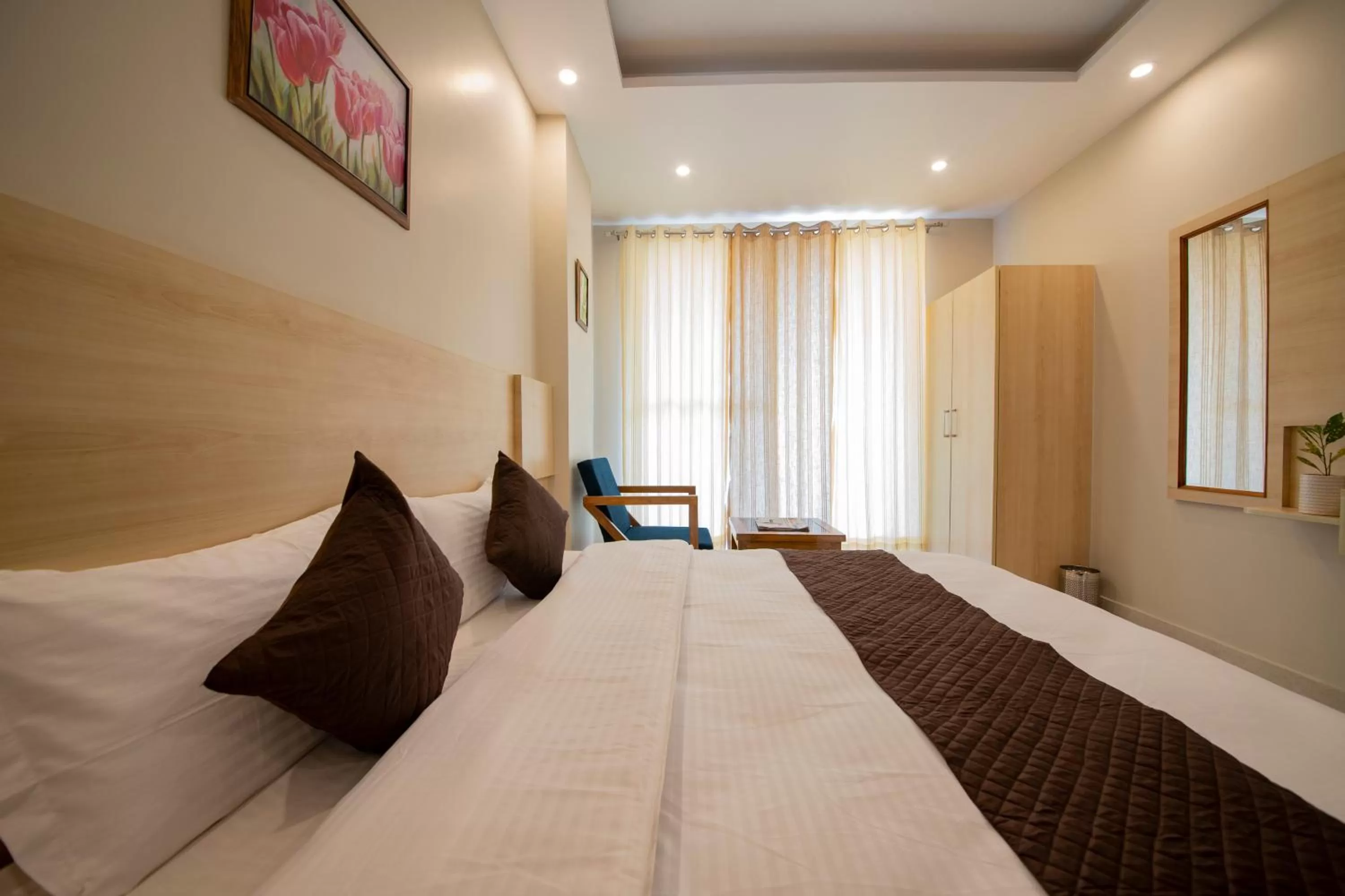 Photo of the whole room, Bed in Punyah Residency Rishikesh
