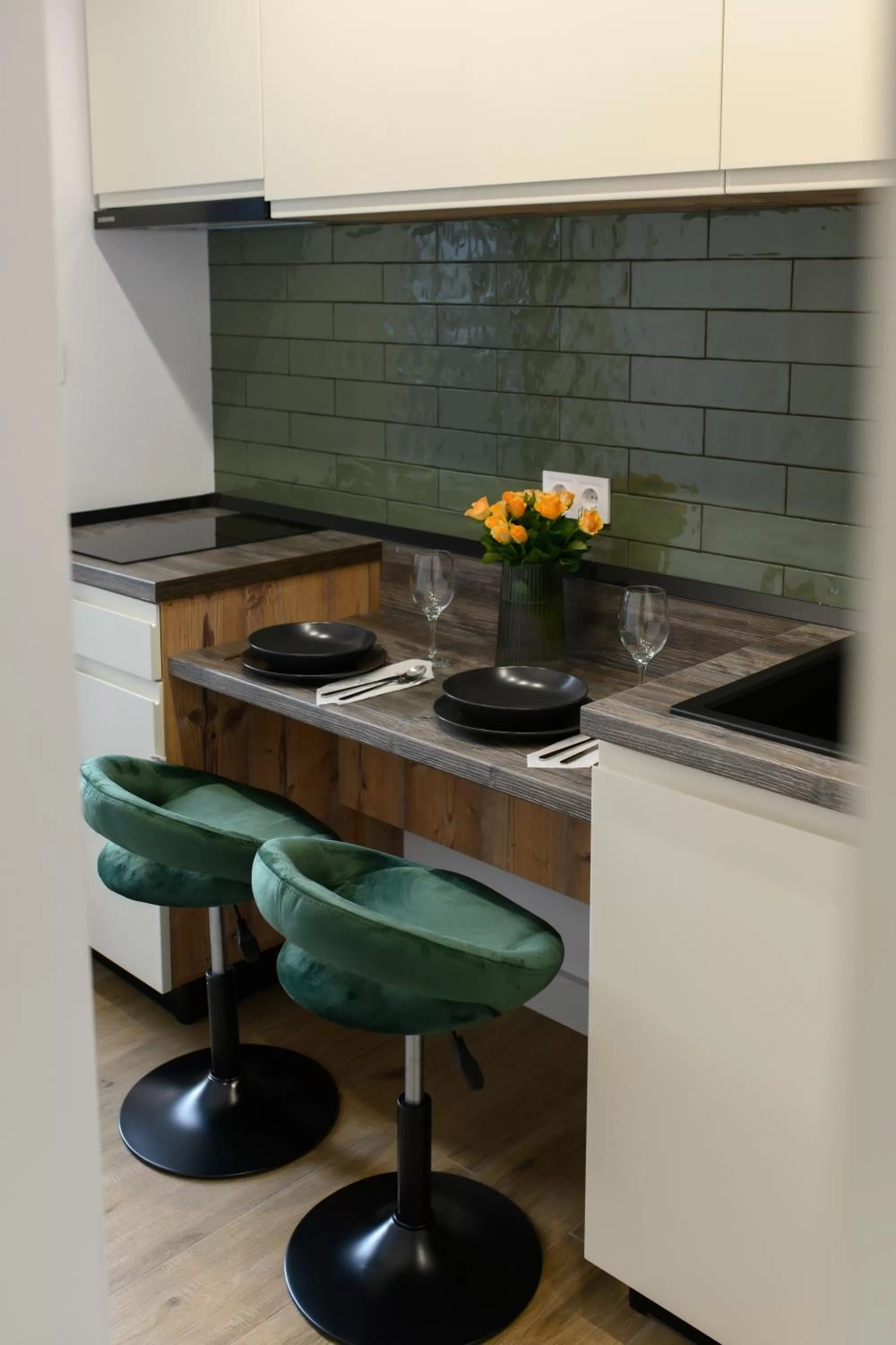 Kitchen or kitchenette in Hotel Vila Discret