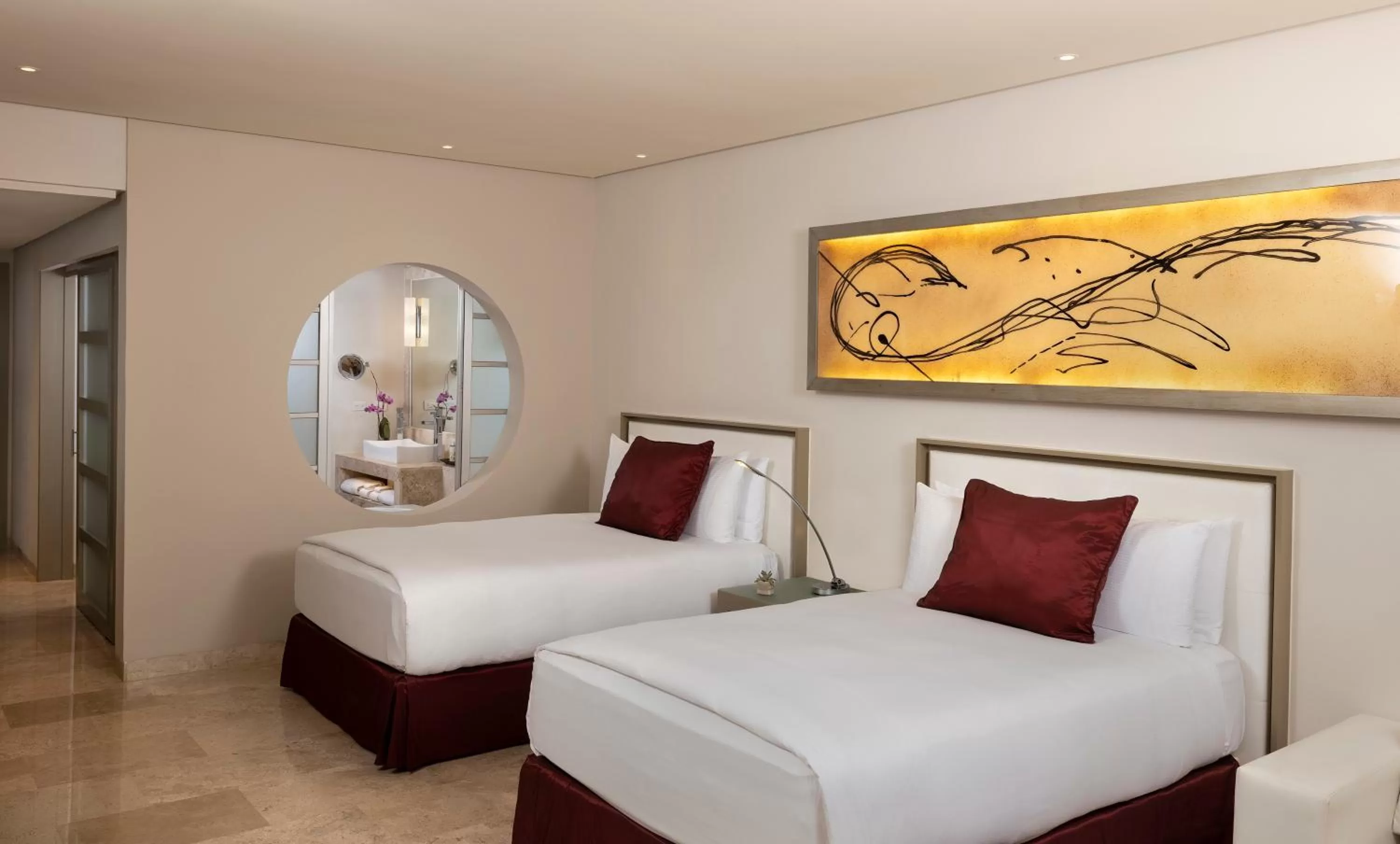 Bedroom, Bed in Paradisus La Perla - Adults Only - Riviera Maya - All Inclusive