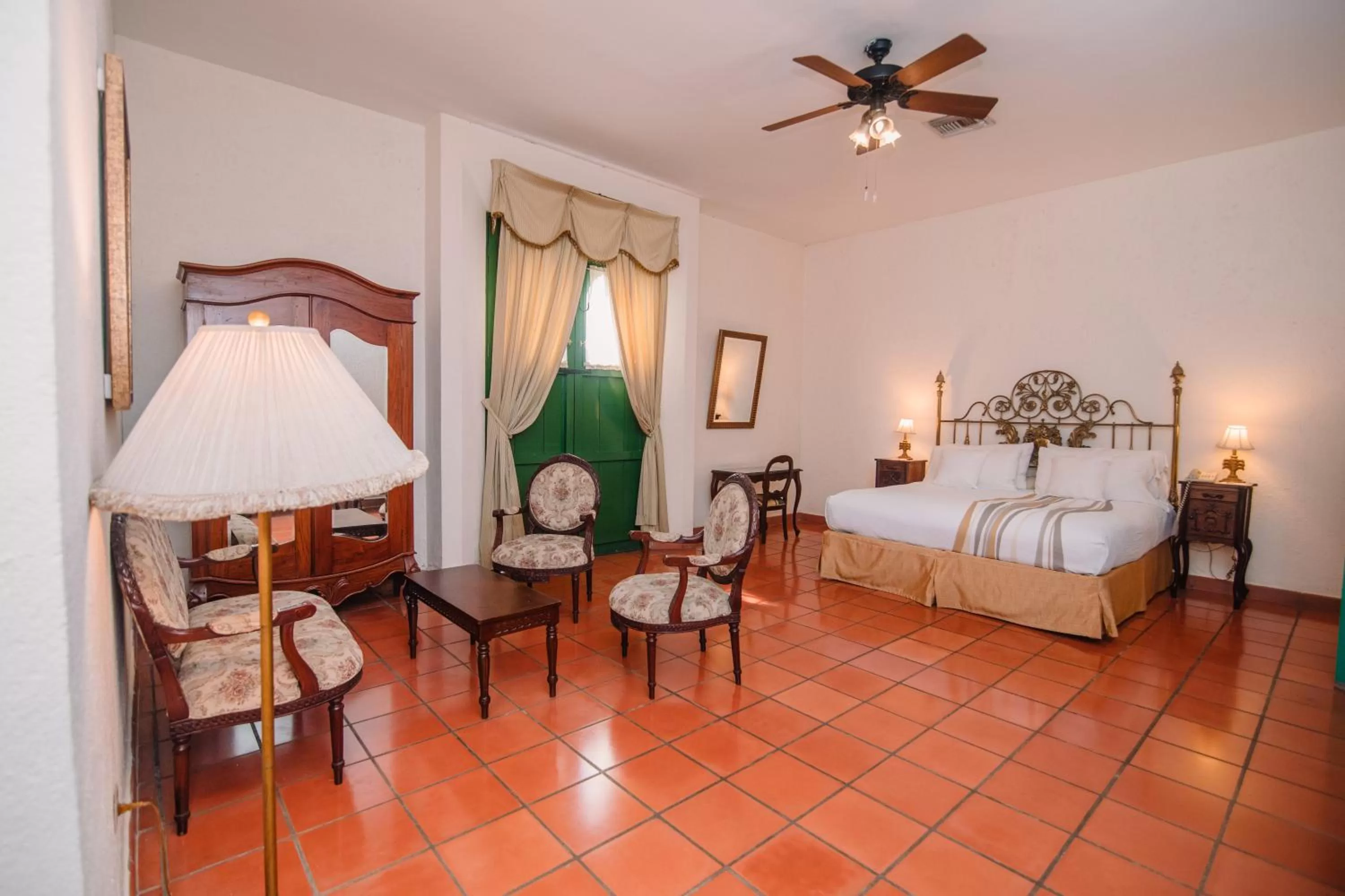 Living room in Hotel El Convento Leon Nicaragua