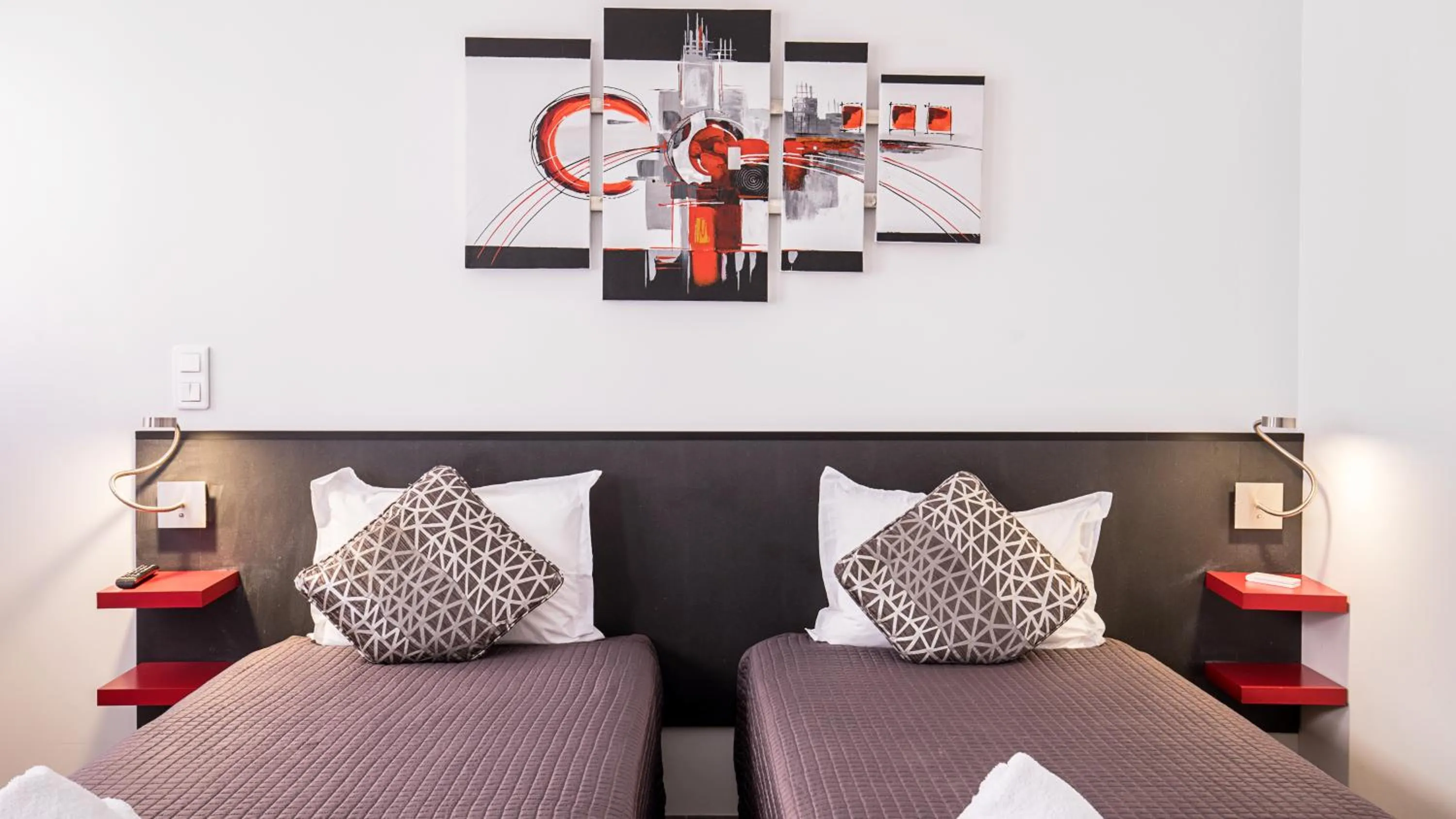 Bed in Hotel De L'Horloge