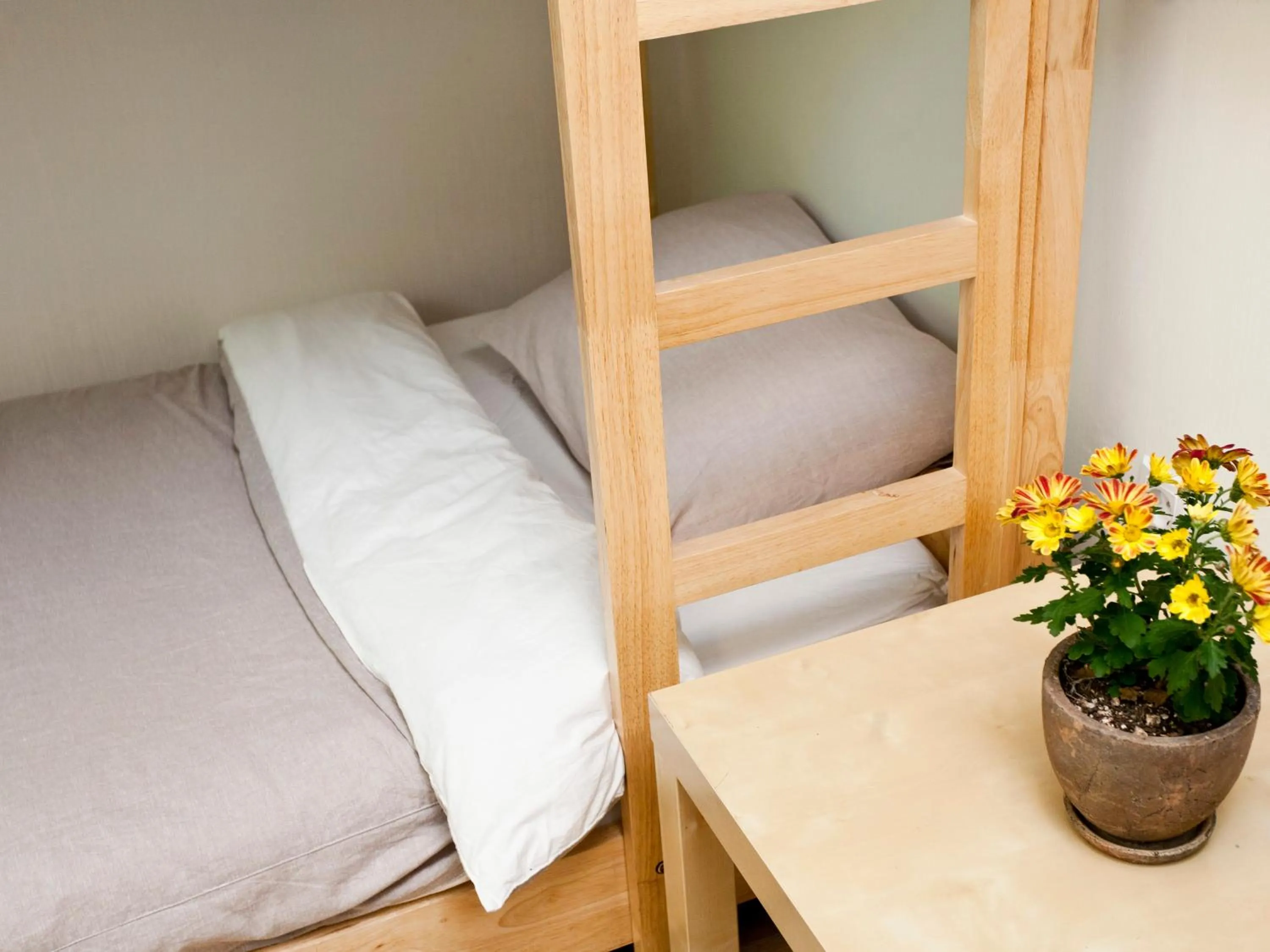 Decorative detail, Bed in Twin Rabbit Guesthouse