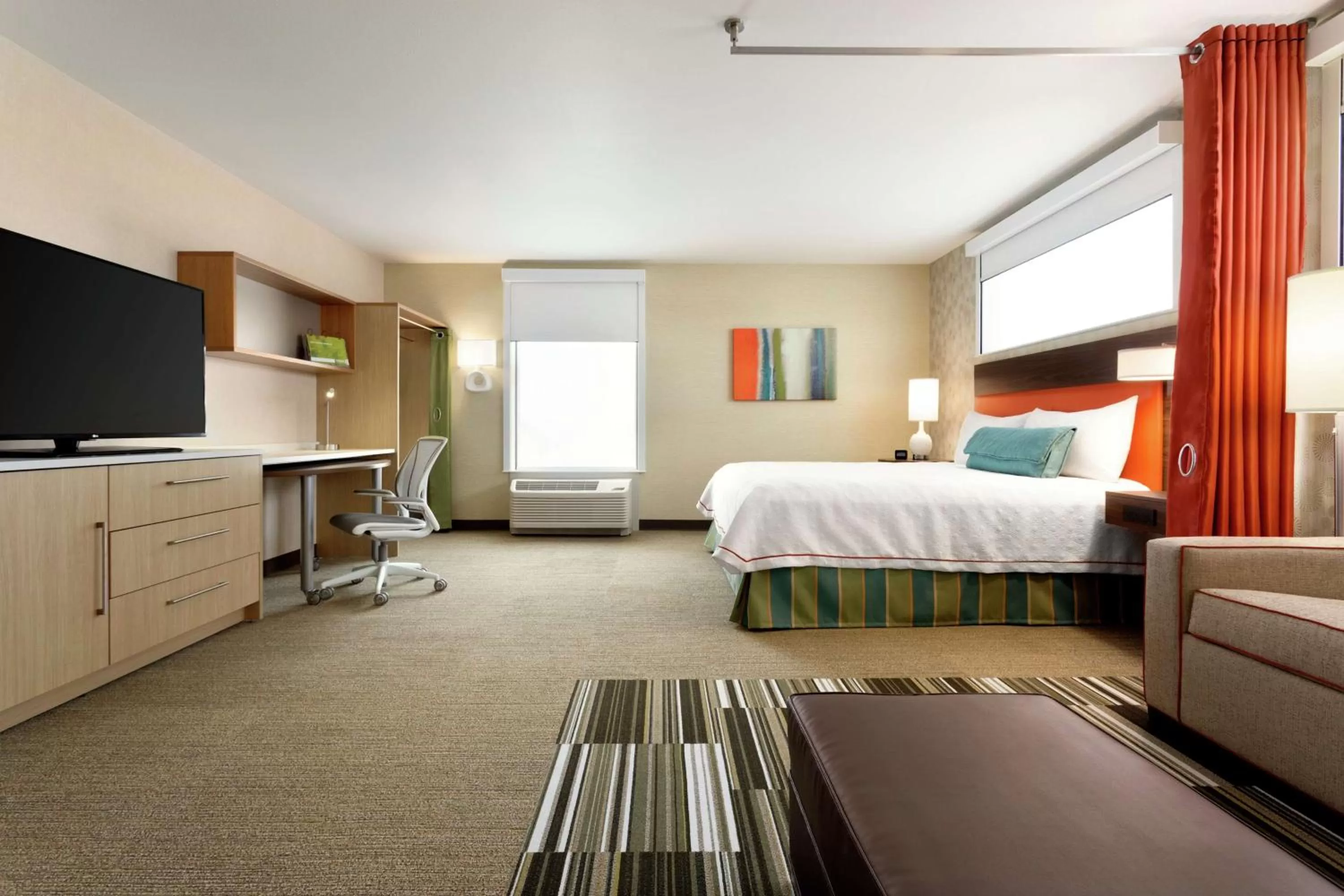 Bedroom, Bed in Home2 Suites By Hilton Richland