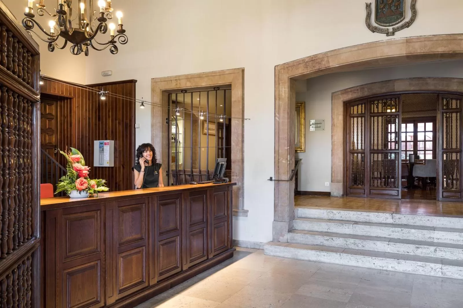 Lobby or reception in Parador de Tordesillas