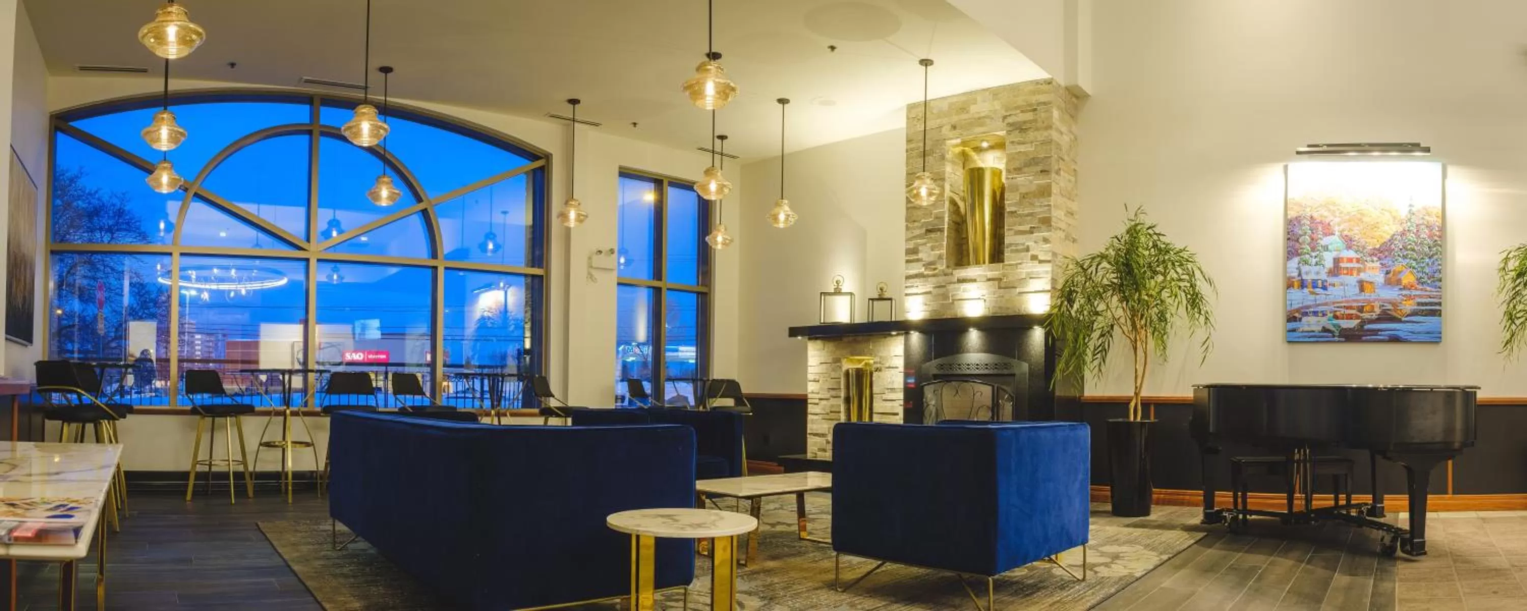 Lobby or reception in Hotel Le Montagnais