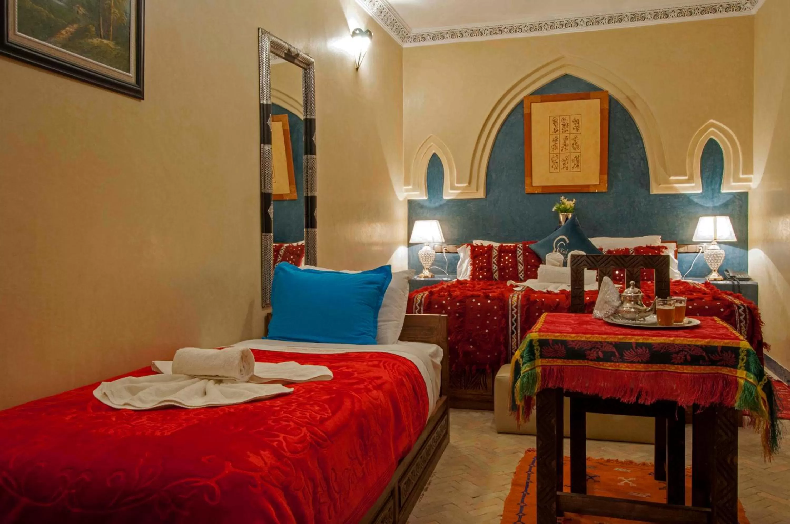 Bed in Riad Merzouga
