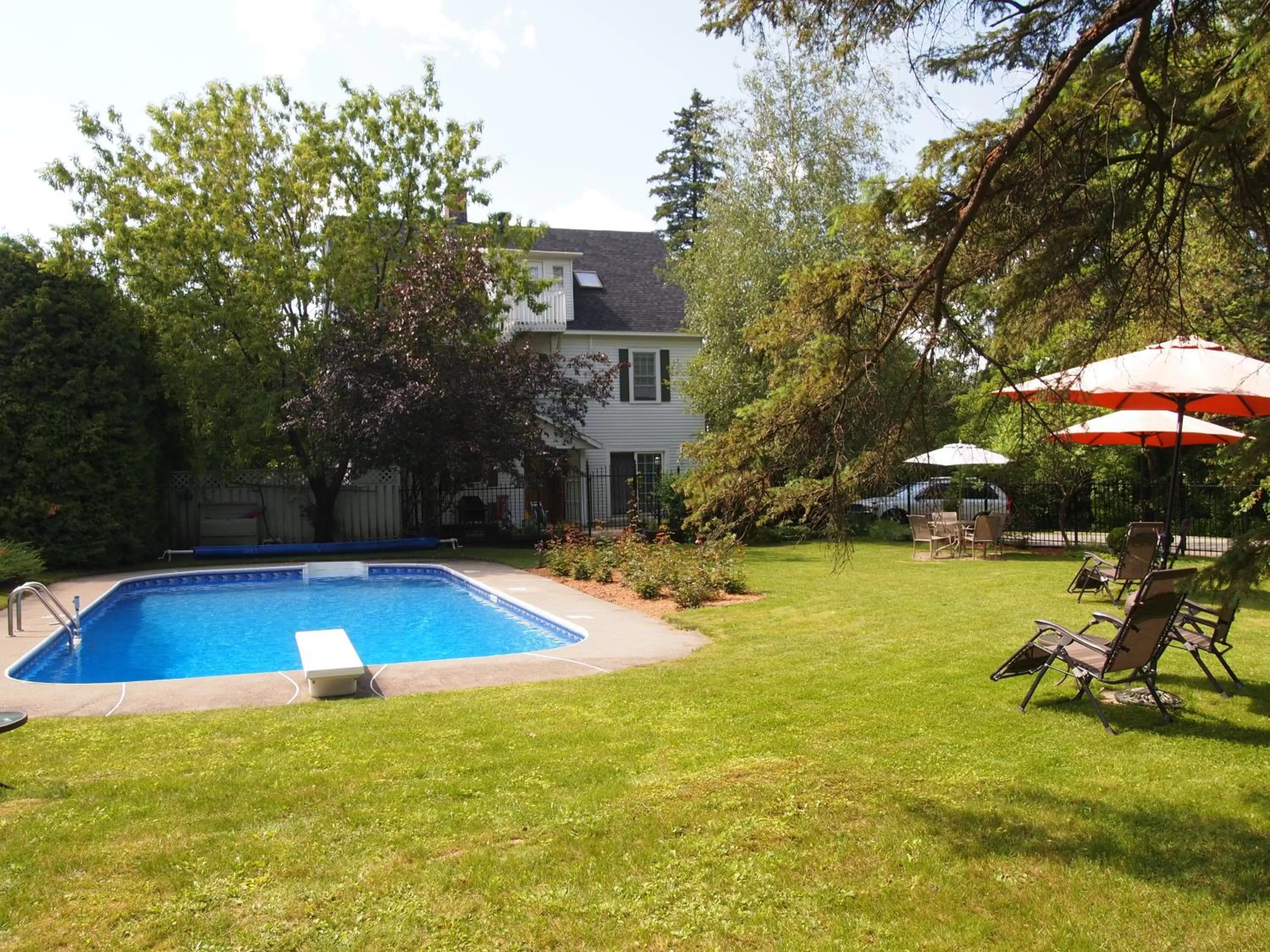 Swimming pool in Au Manoir de la rue Merry