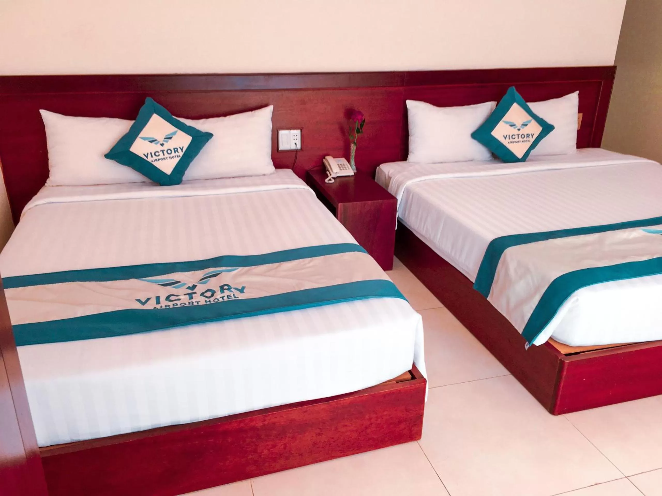 Bed in Victory Airport Hotel