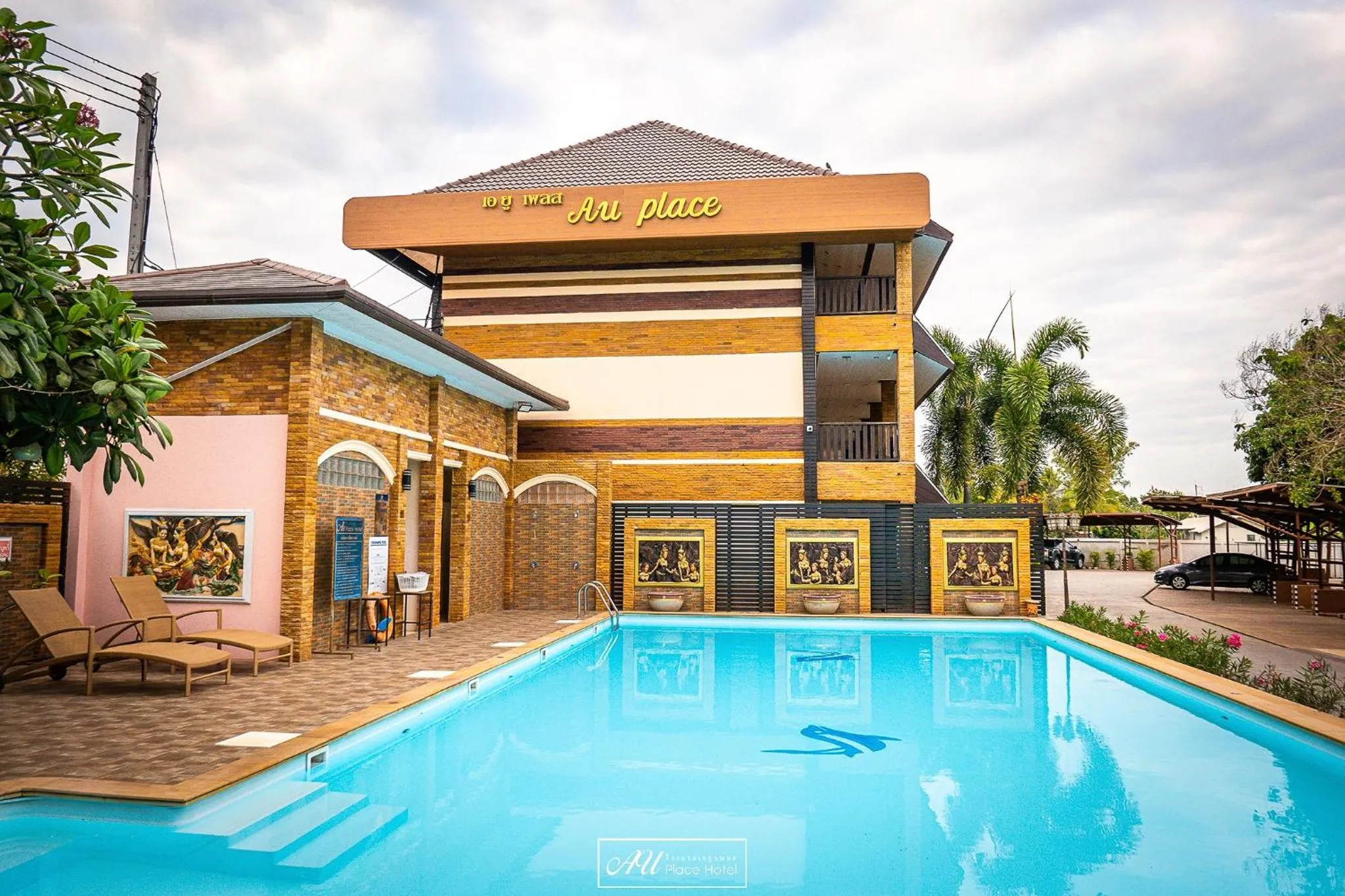 Pool view in AU Place Hotel