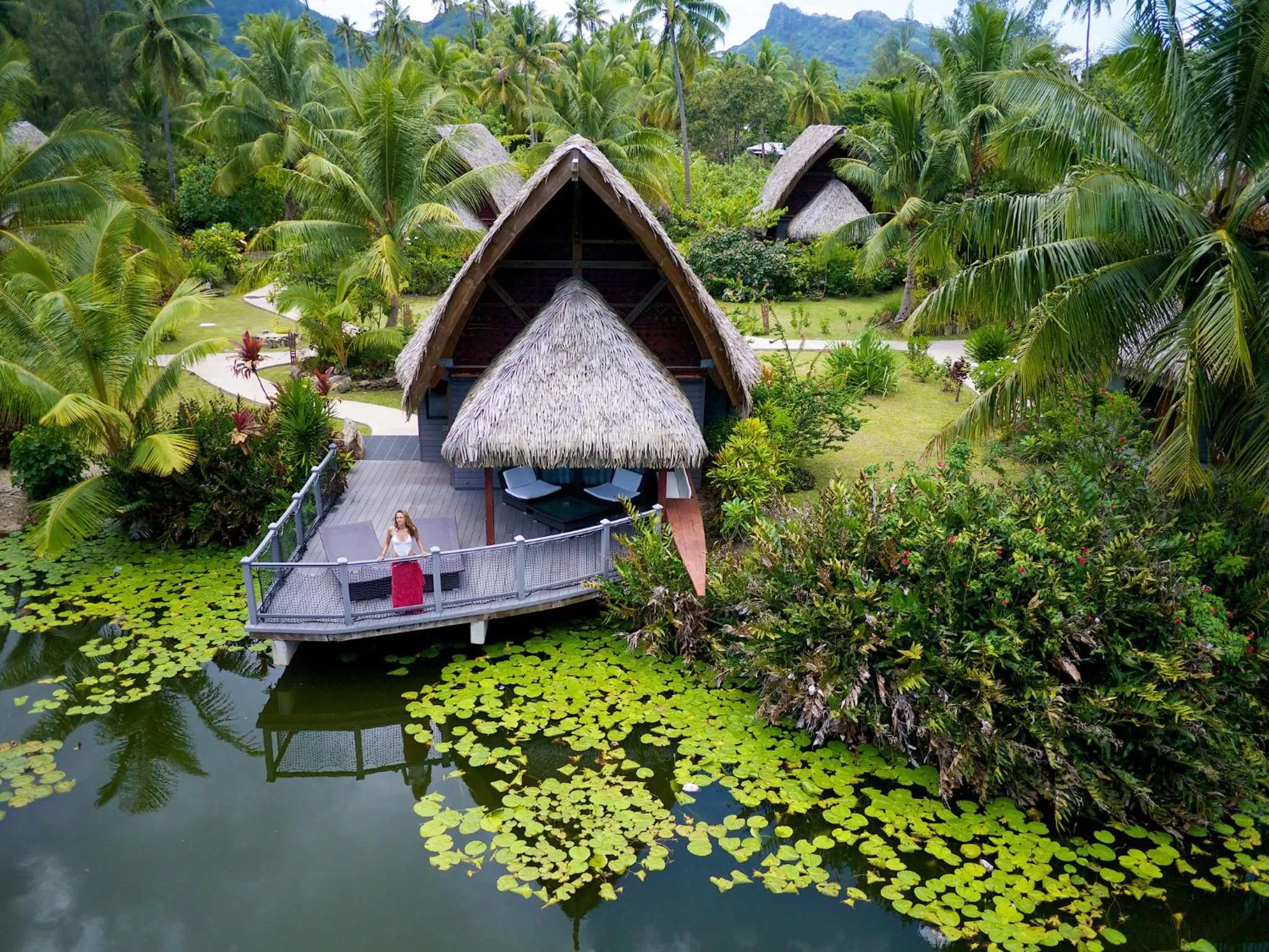 Facade/entrance in Maitai Lapita Village Huahine