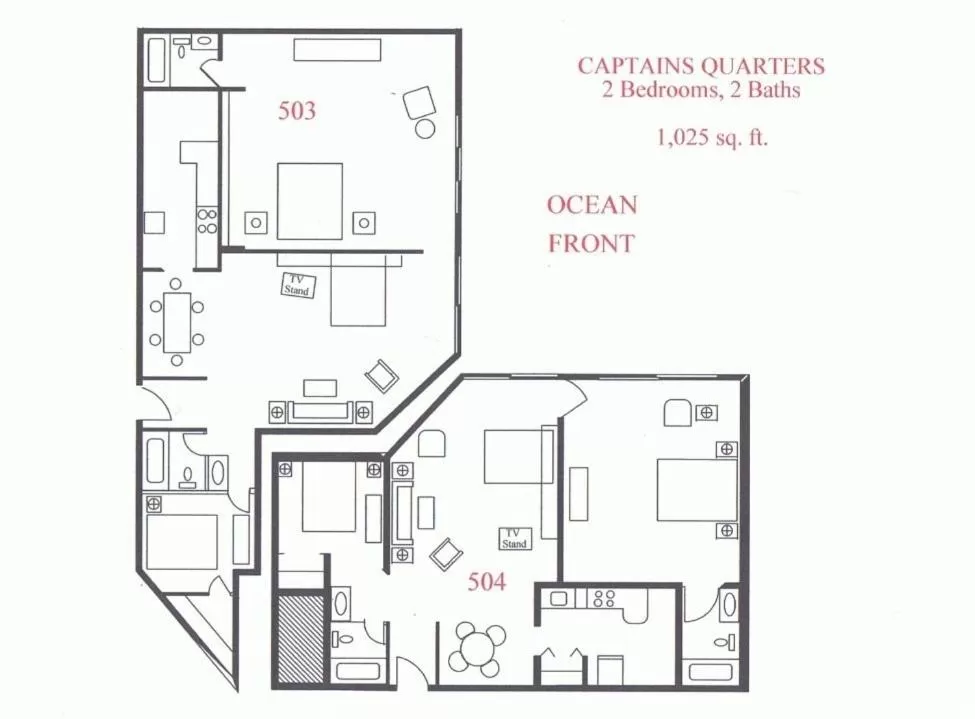 Floor plan in Sea Club IV Resort