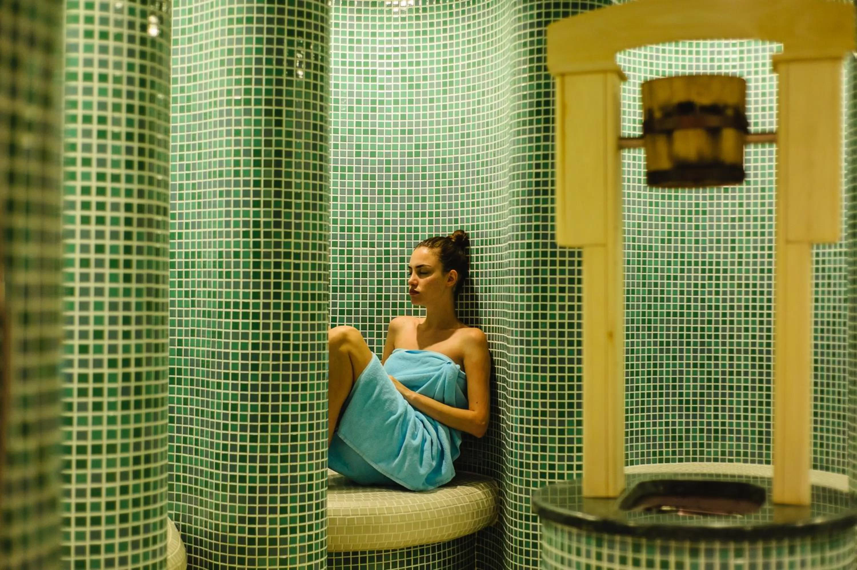 Steam room in Castello Mare All Inclusive Resort