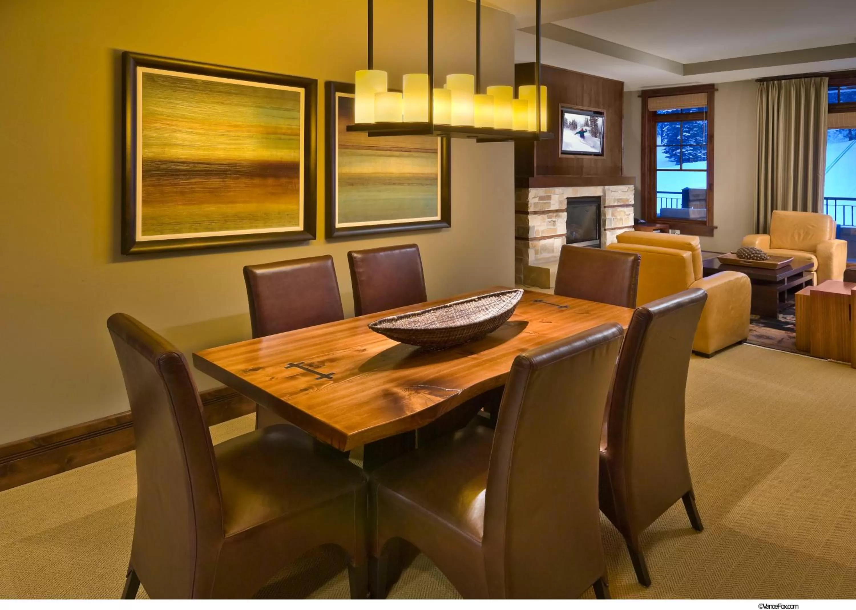 Dining Area in East West Hospitality at Tahoe