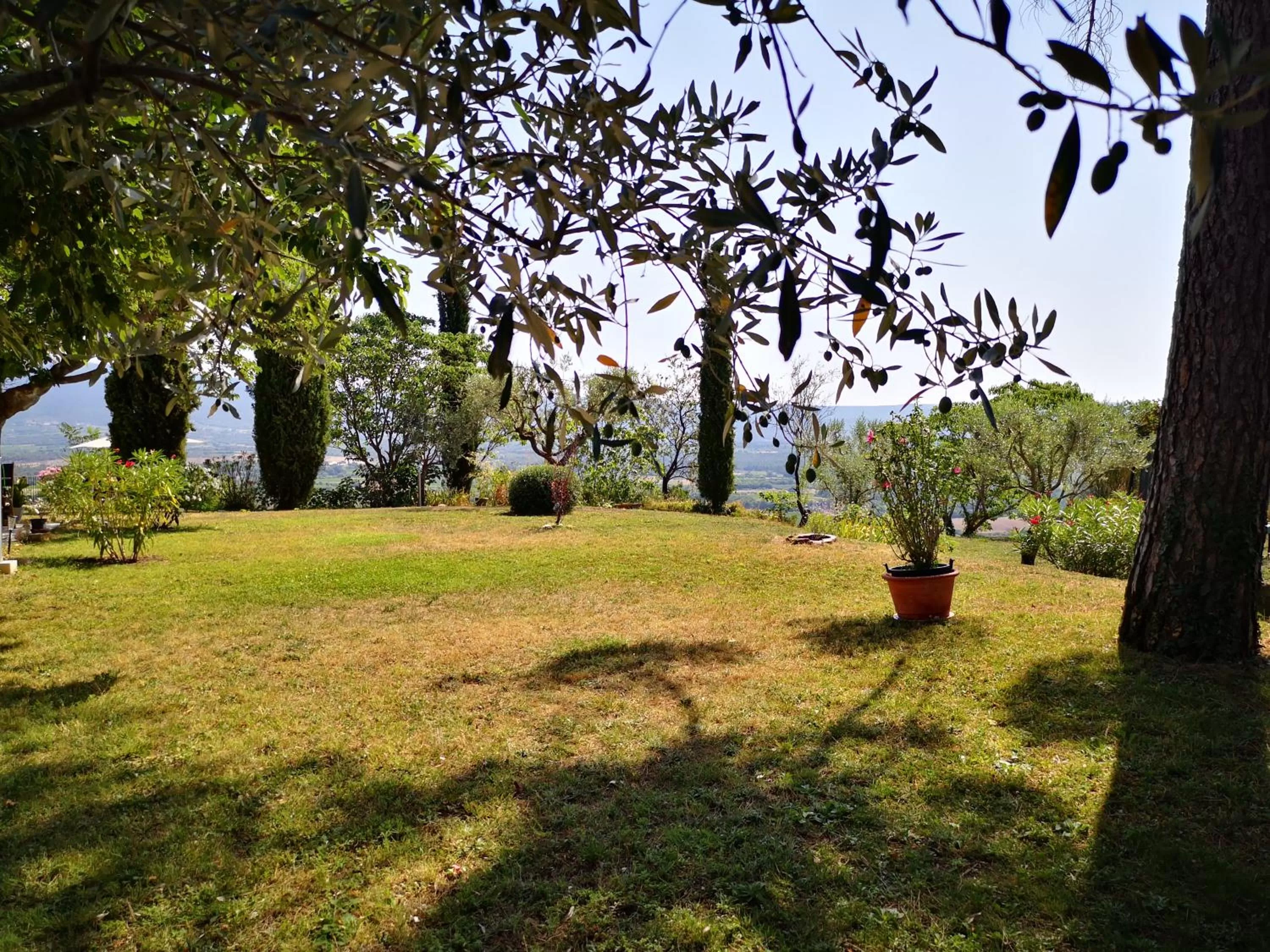 Garden view in La Bastide du Limon
