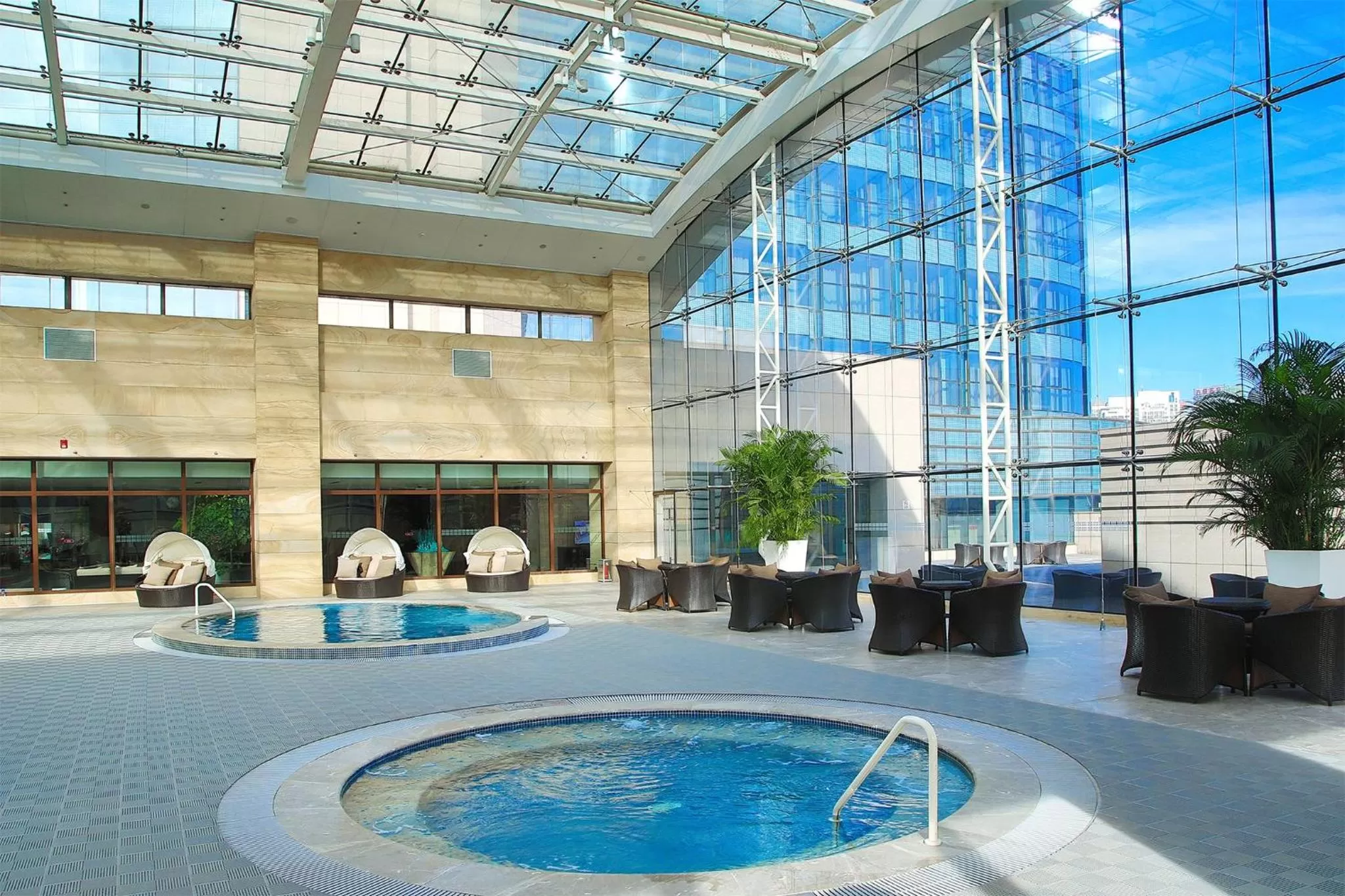 Swimming pool in Crowne Plaza Beijing Lido by IHG