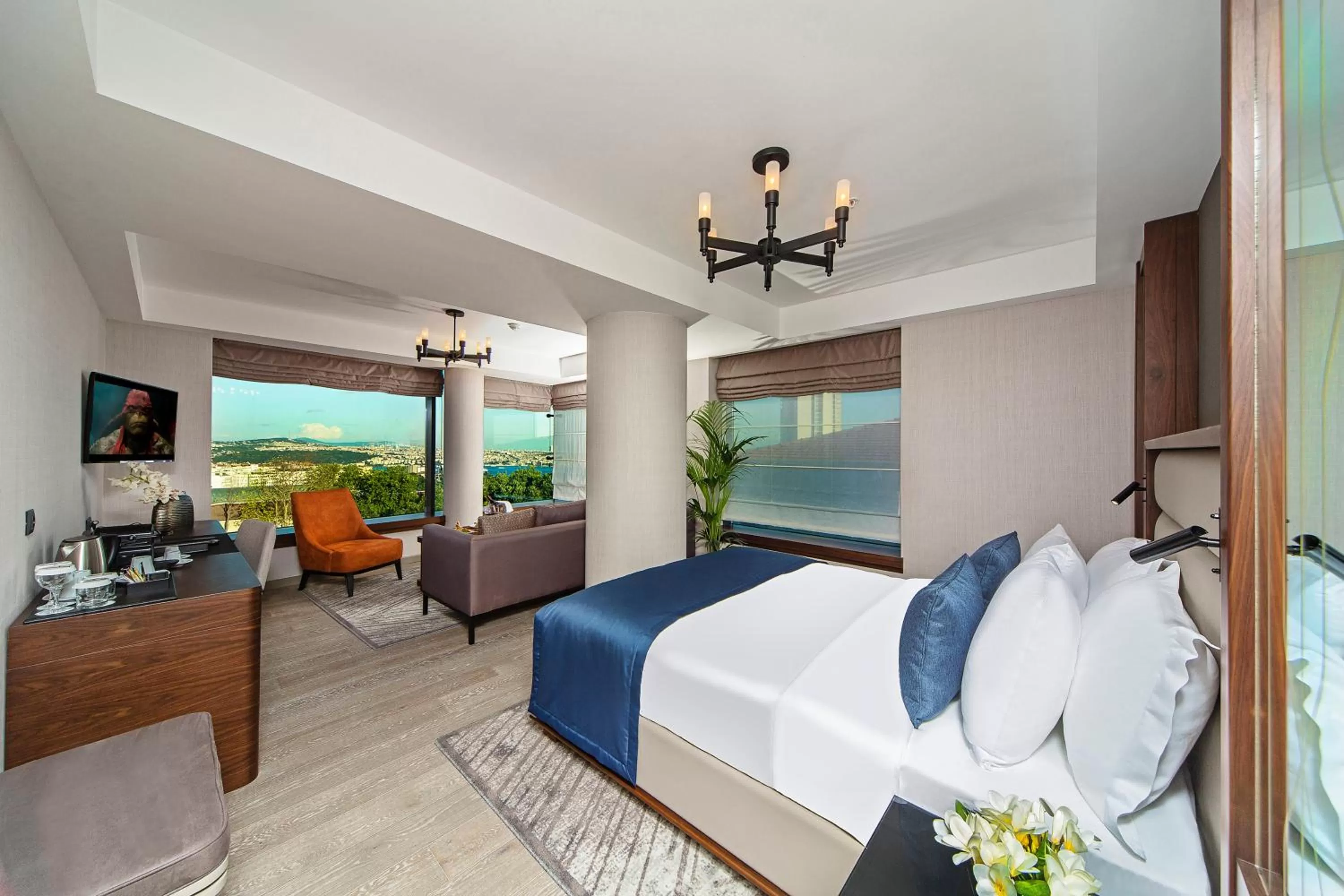 View (from property/room), Bed in Arts Hotel Harbiye - Special Class