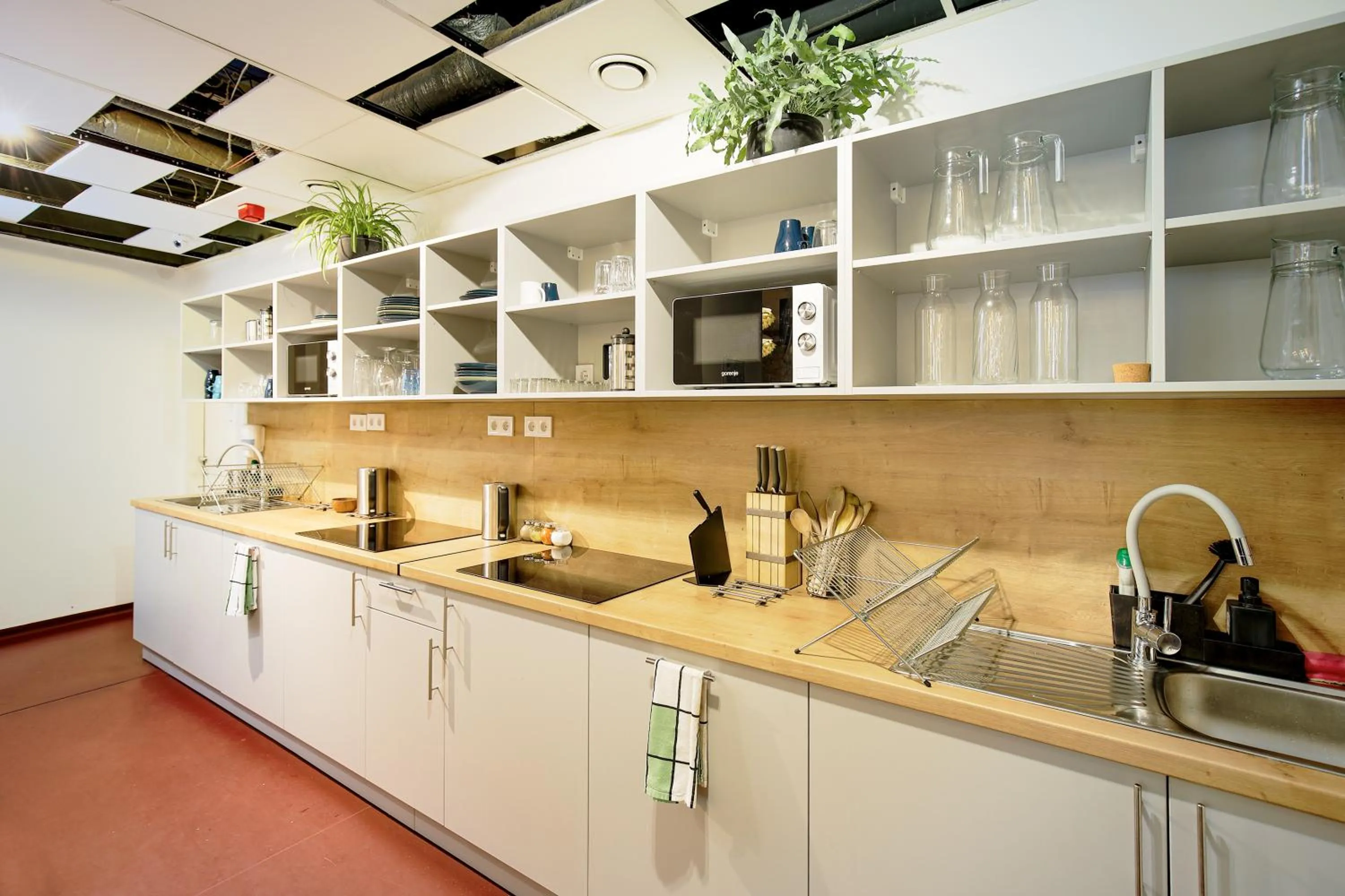 Communal kitchen in Maverick Budapest Soho