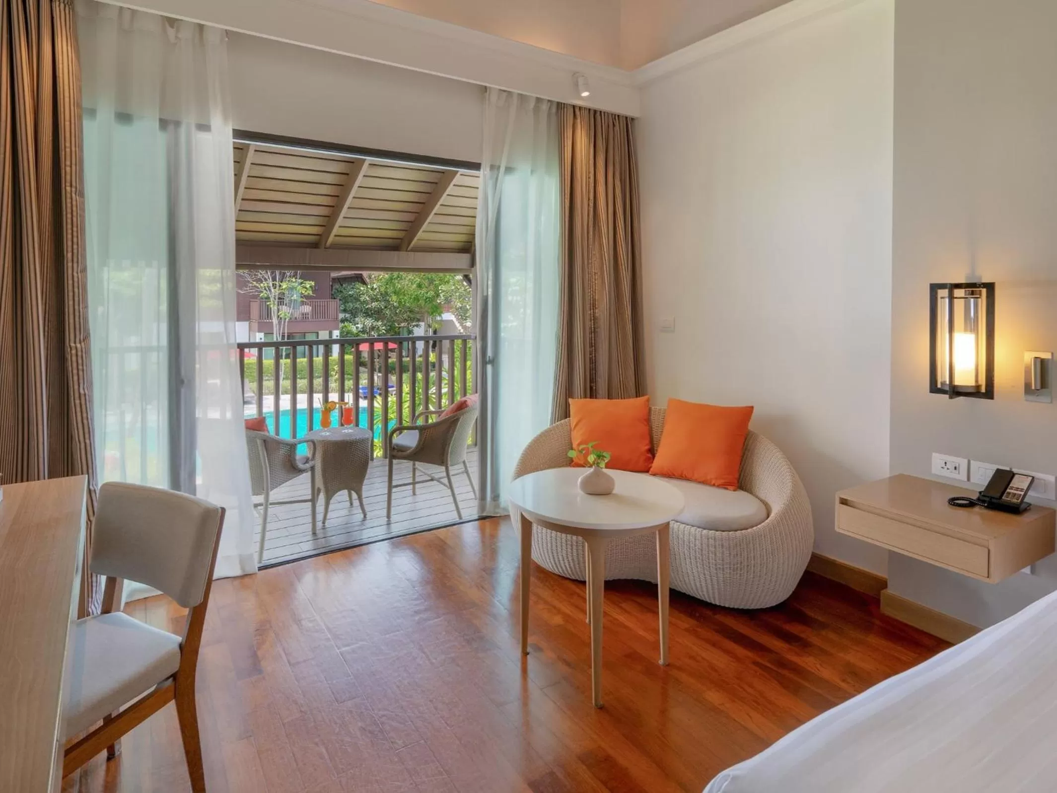 Balcony/Terrace, Bed in Amari Koh Samui