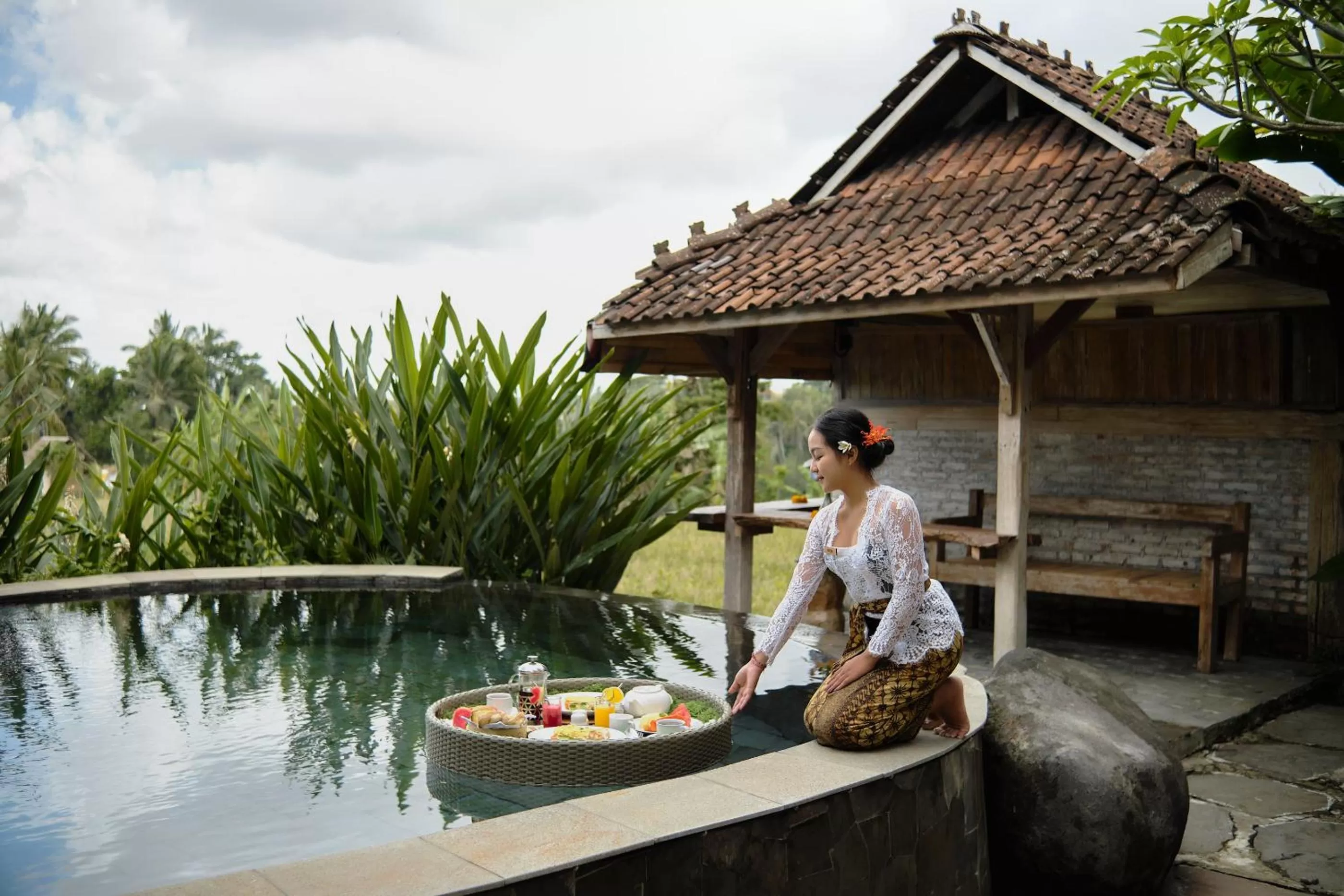 Staff in Joglo Organik Guesthouse