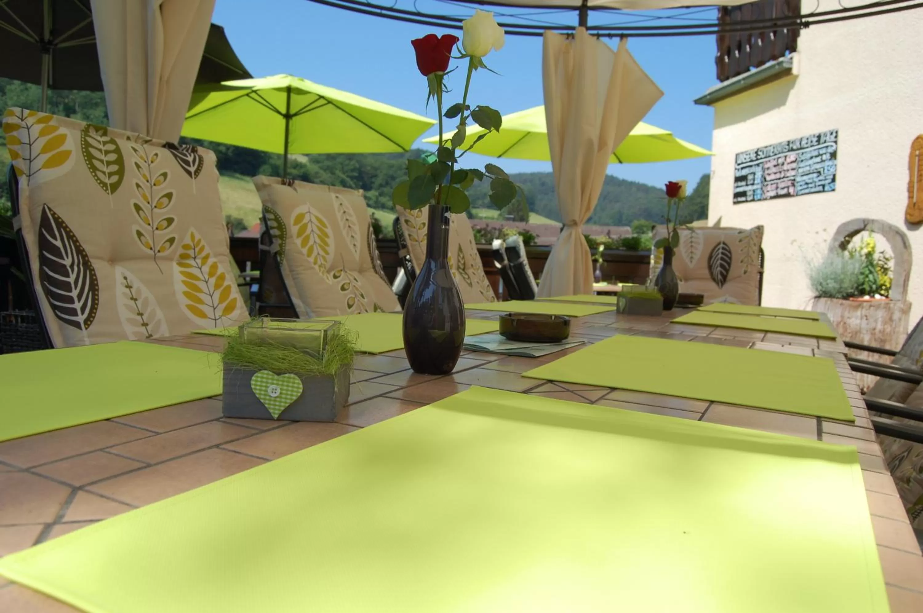 Balcony/Terrace in Hotel Grüner Baum mit Restaurant & Wellness